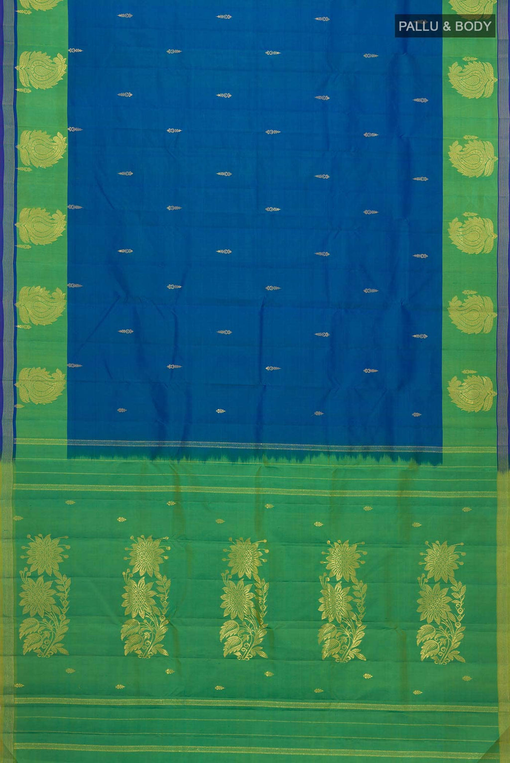 Blue Kanchipuram Silk Saree