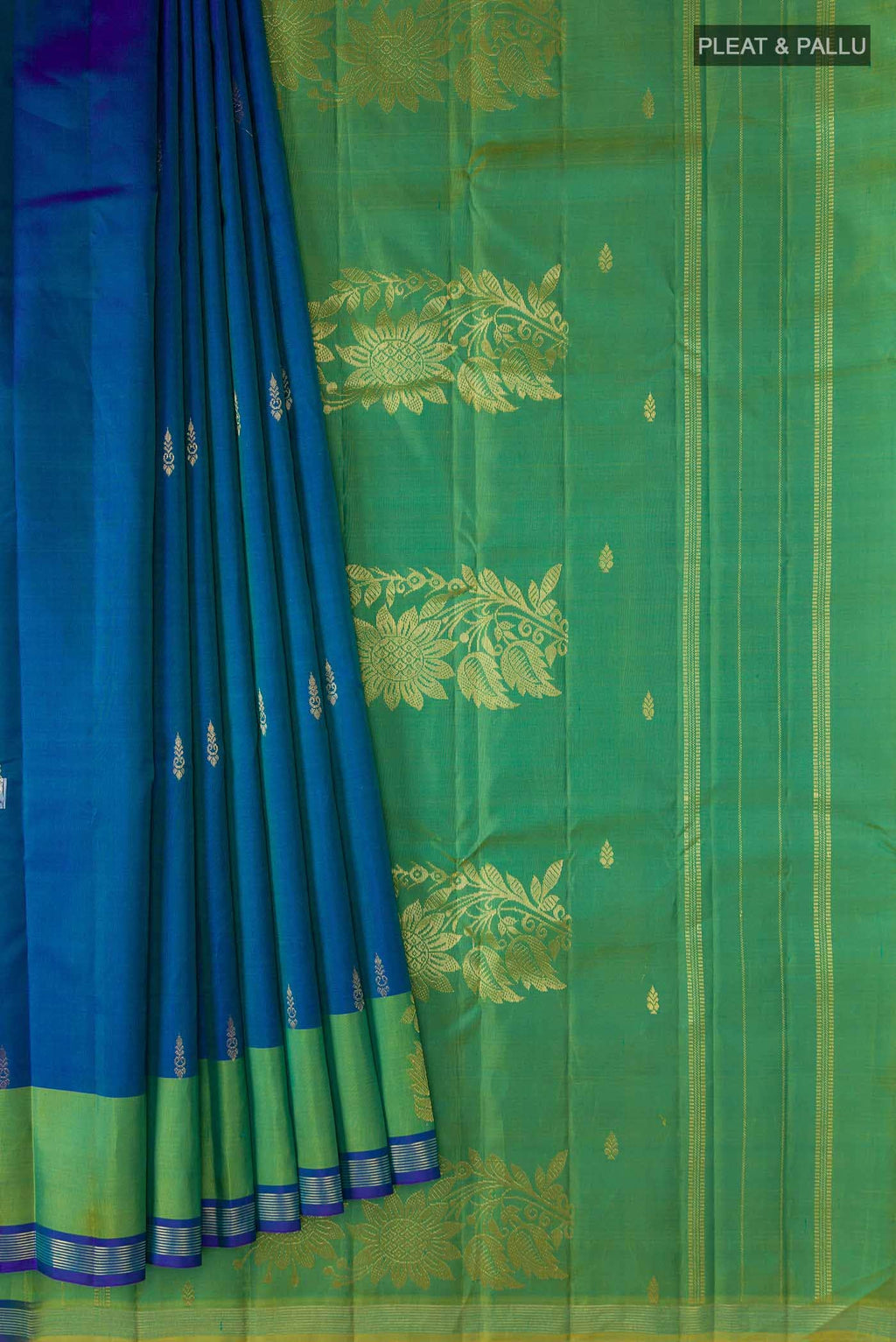 Blue Kanchipuram Silk Saree