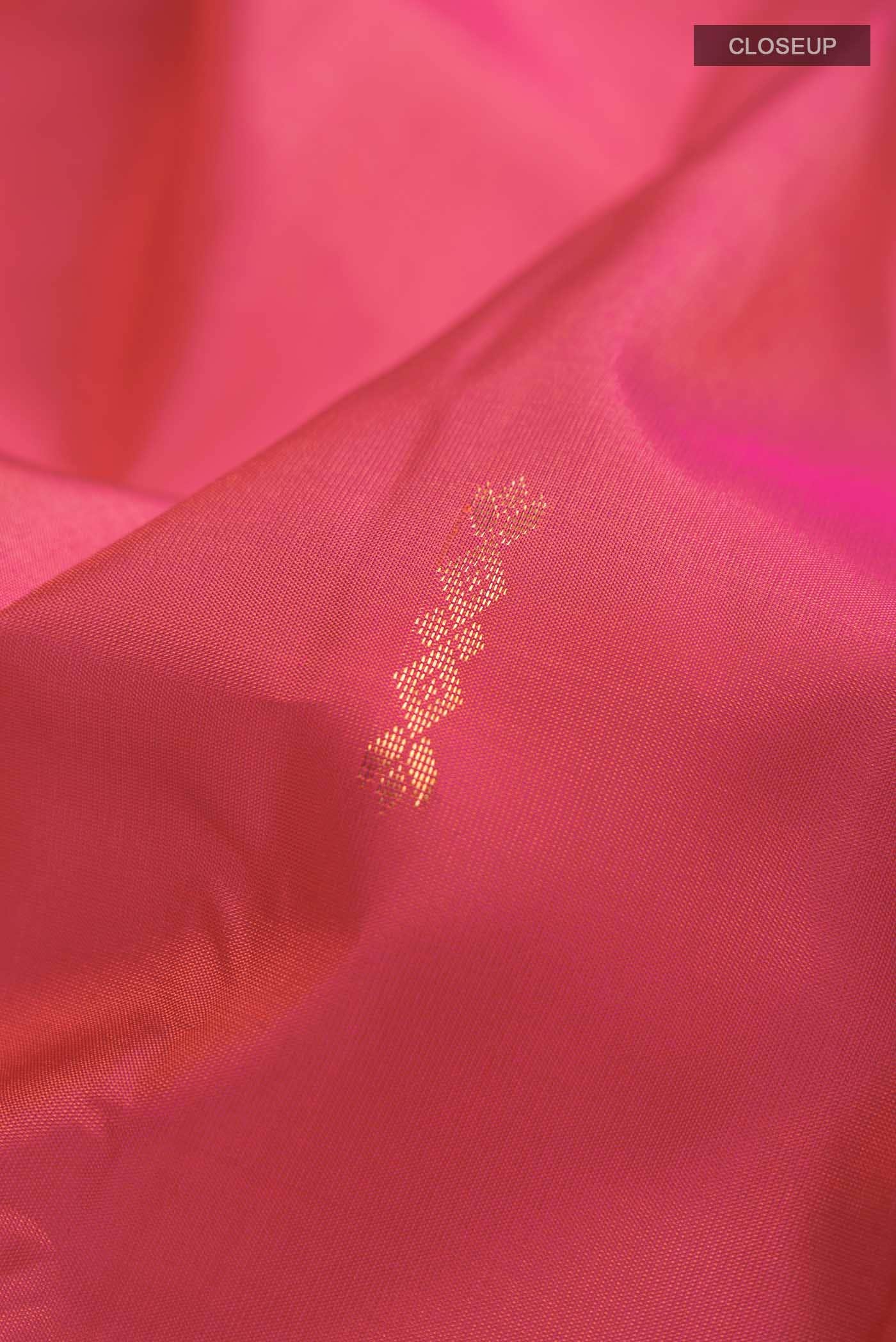 Orange Kanchipuram Silk Saree
