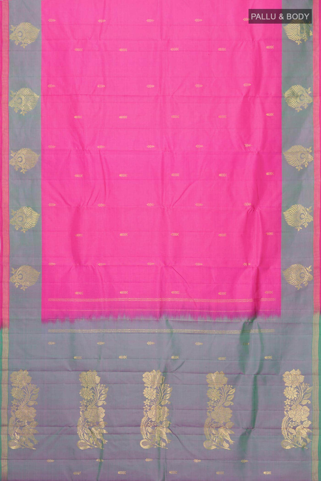 Pink Kanchipuram Silk Saree
