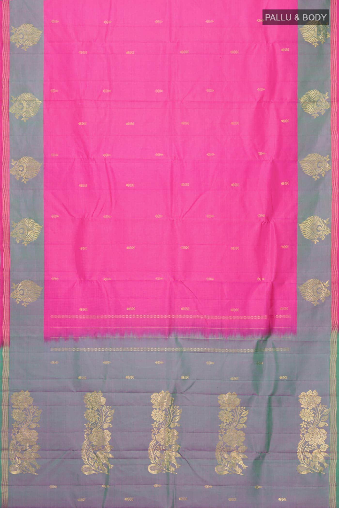 Pink Kanchipuram Silk Saree