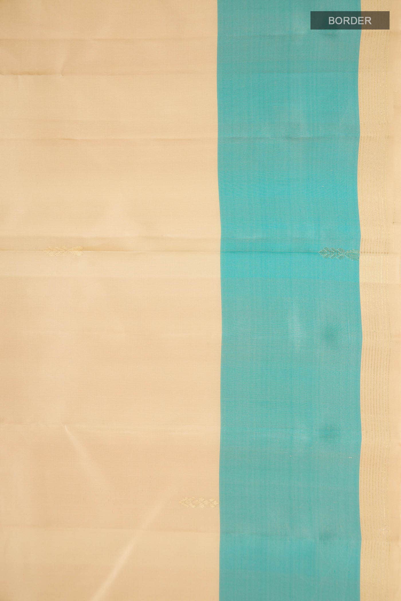 Beige Kanchipuram Silk Saree