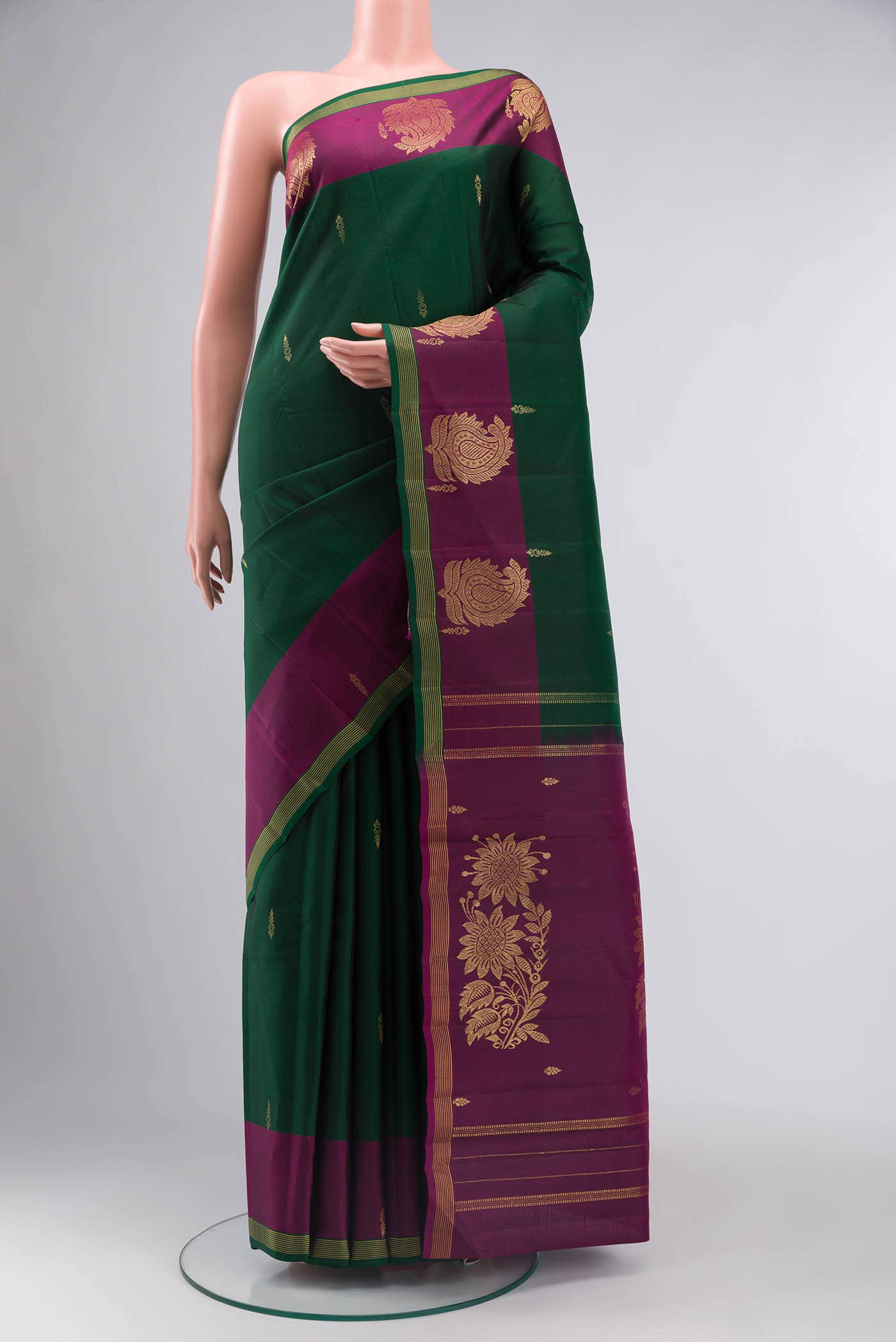 Green Kanchipuram Silk Saree