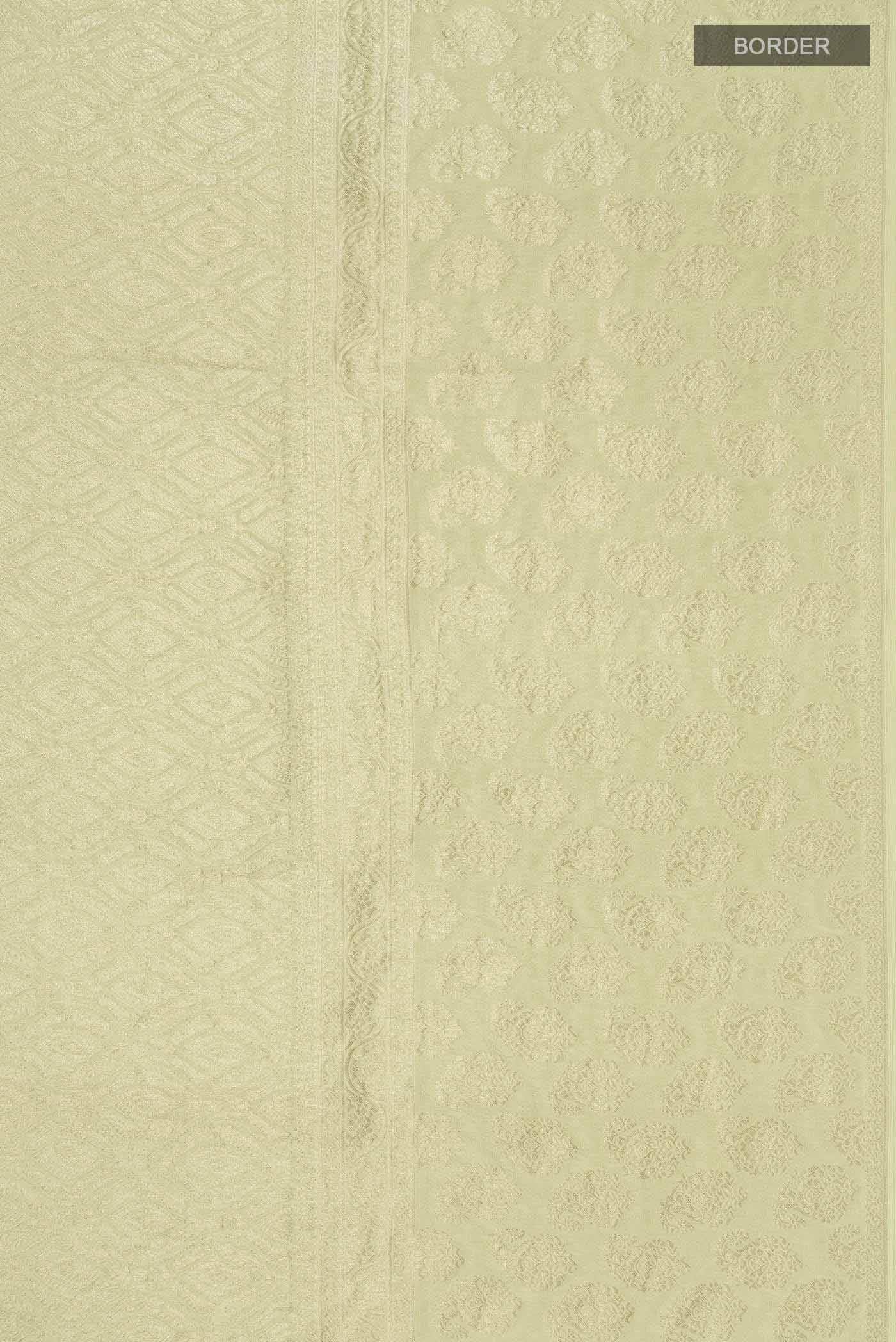 Light Green Mysore Crepe Saree