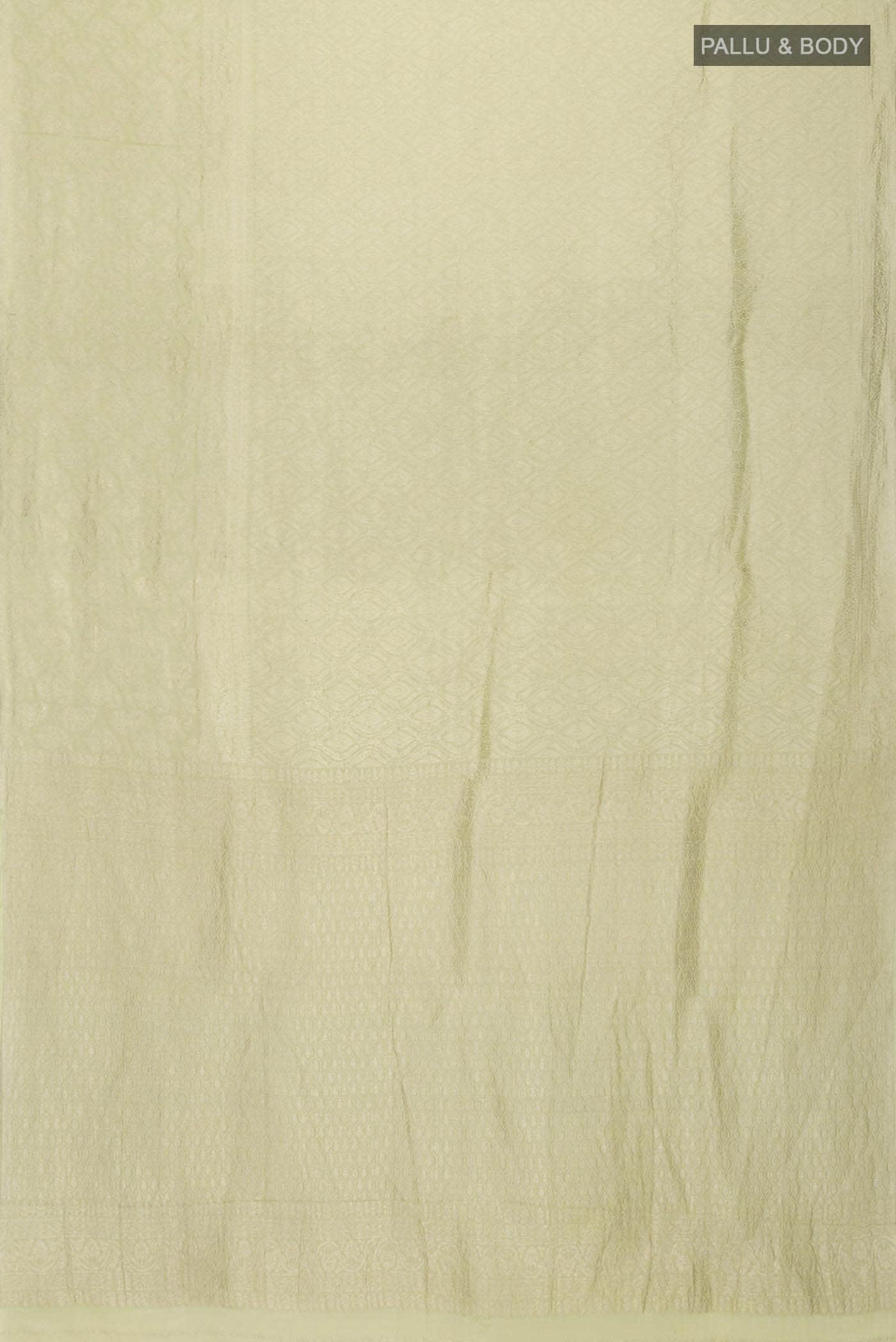 Light Green Mysore Crepe Saree
