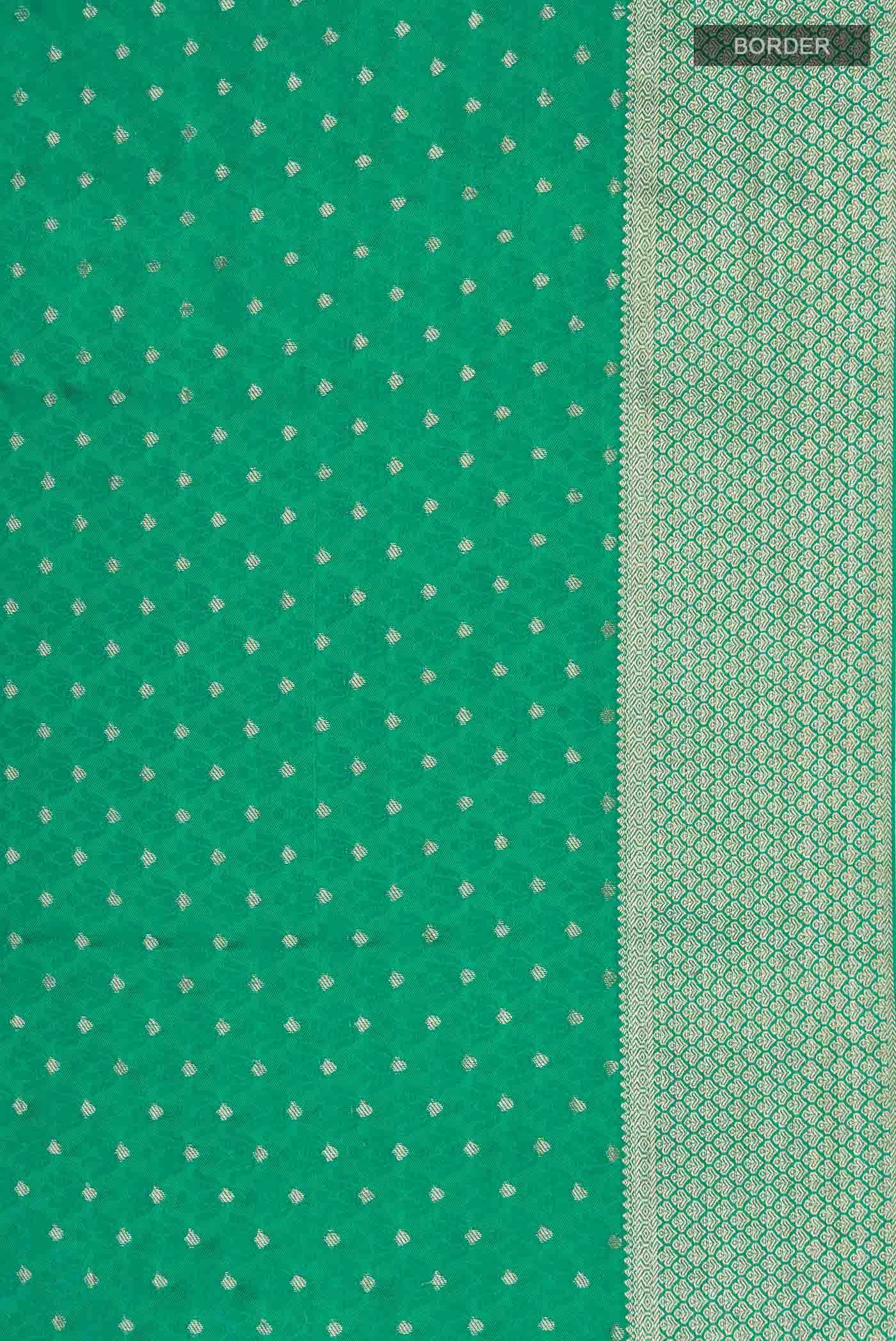 Green Mysore Crepe Saree