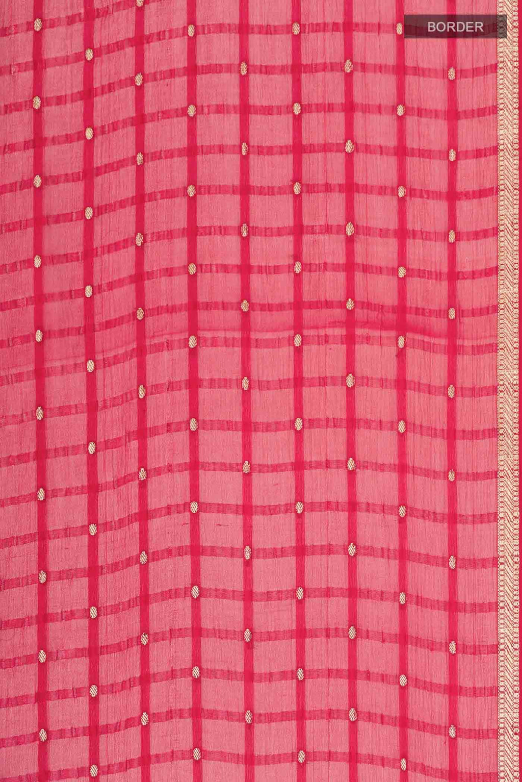 Red Mysore Chiffon Saree