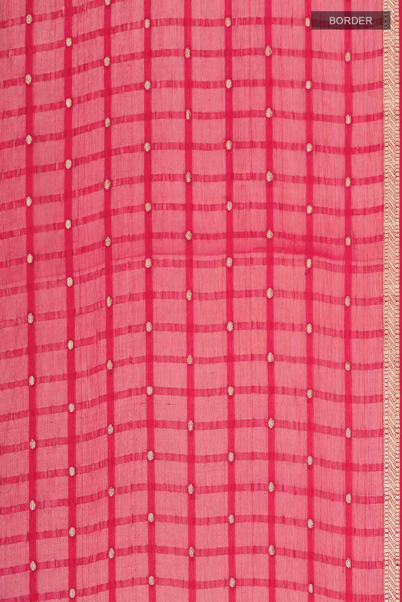 Red Mysore Chiffon Saree