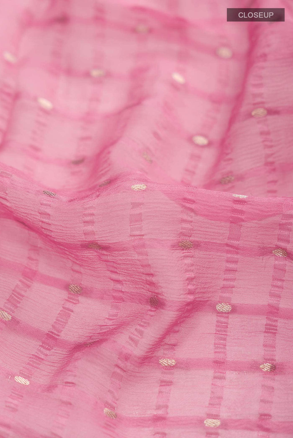 Pink Mysore Chiffon Saree
