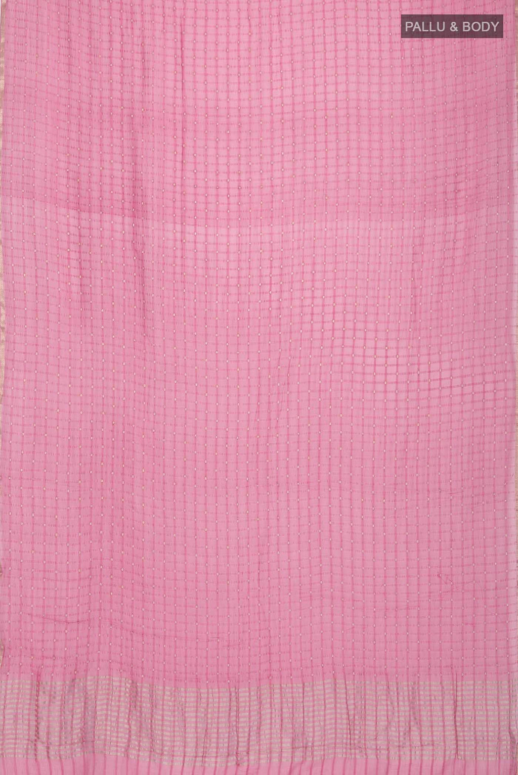 Pink Mysore Chiffon Saree