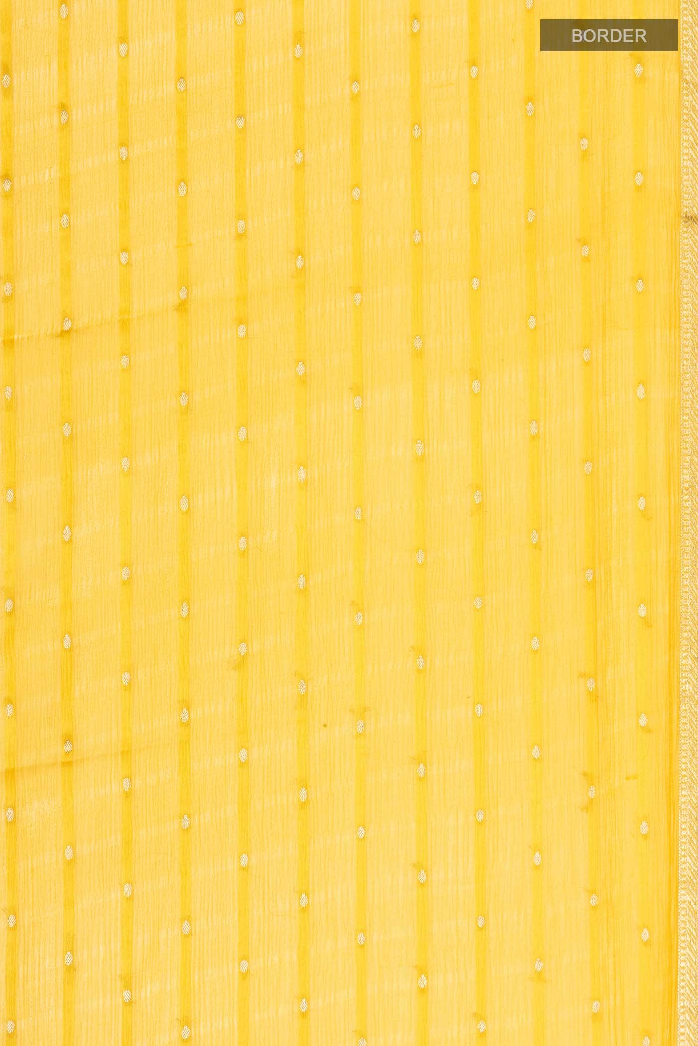 Yellow Mysore Chiffon Saree