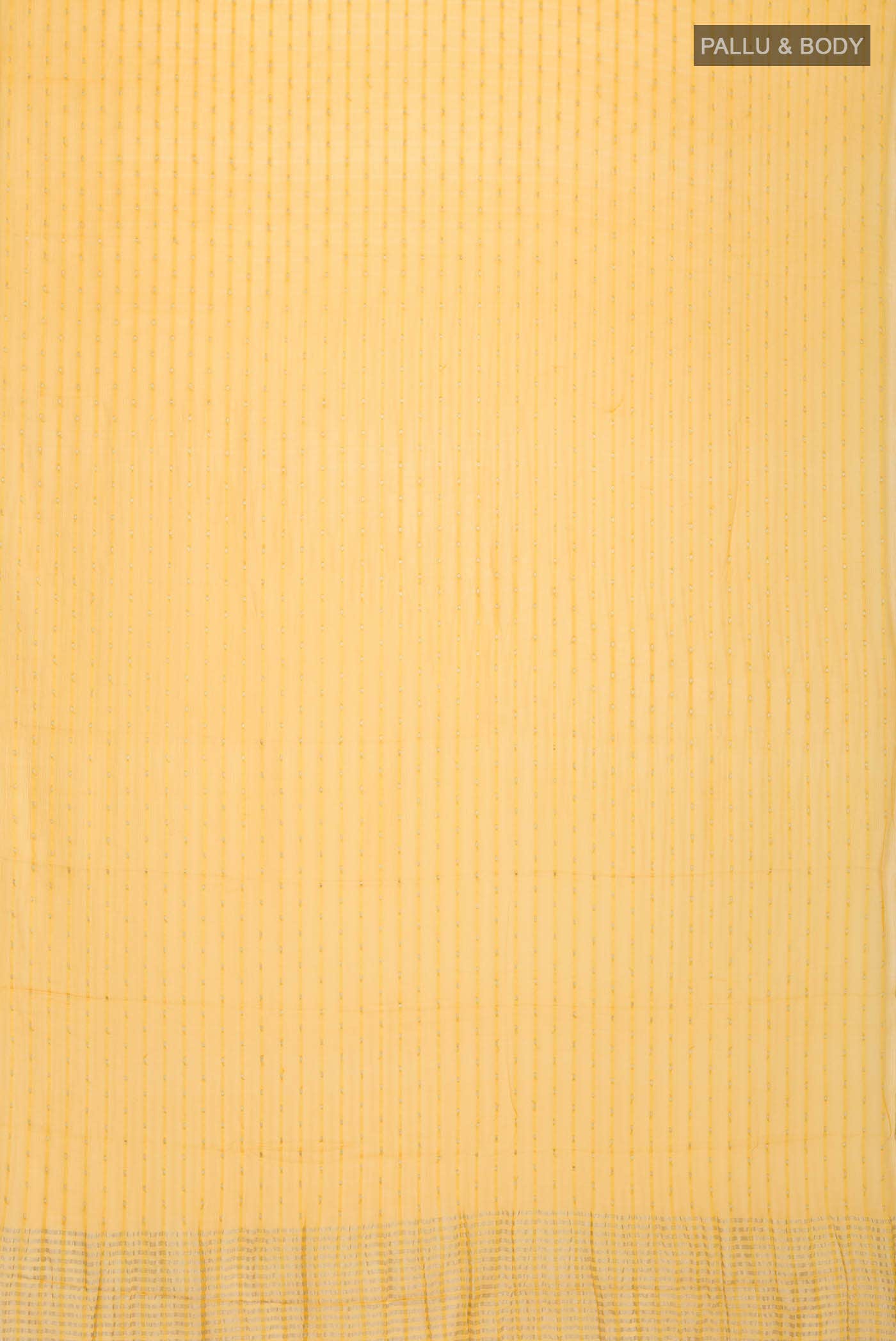 Yellow Mysore Chiffon Saree
