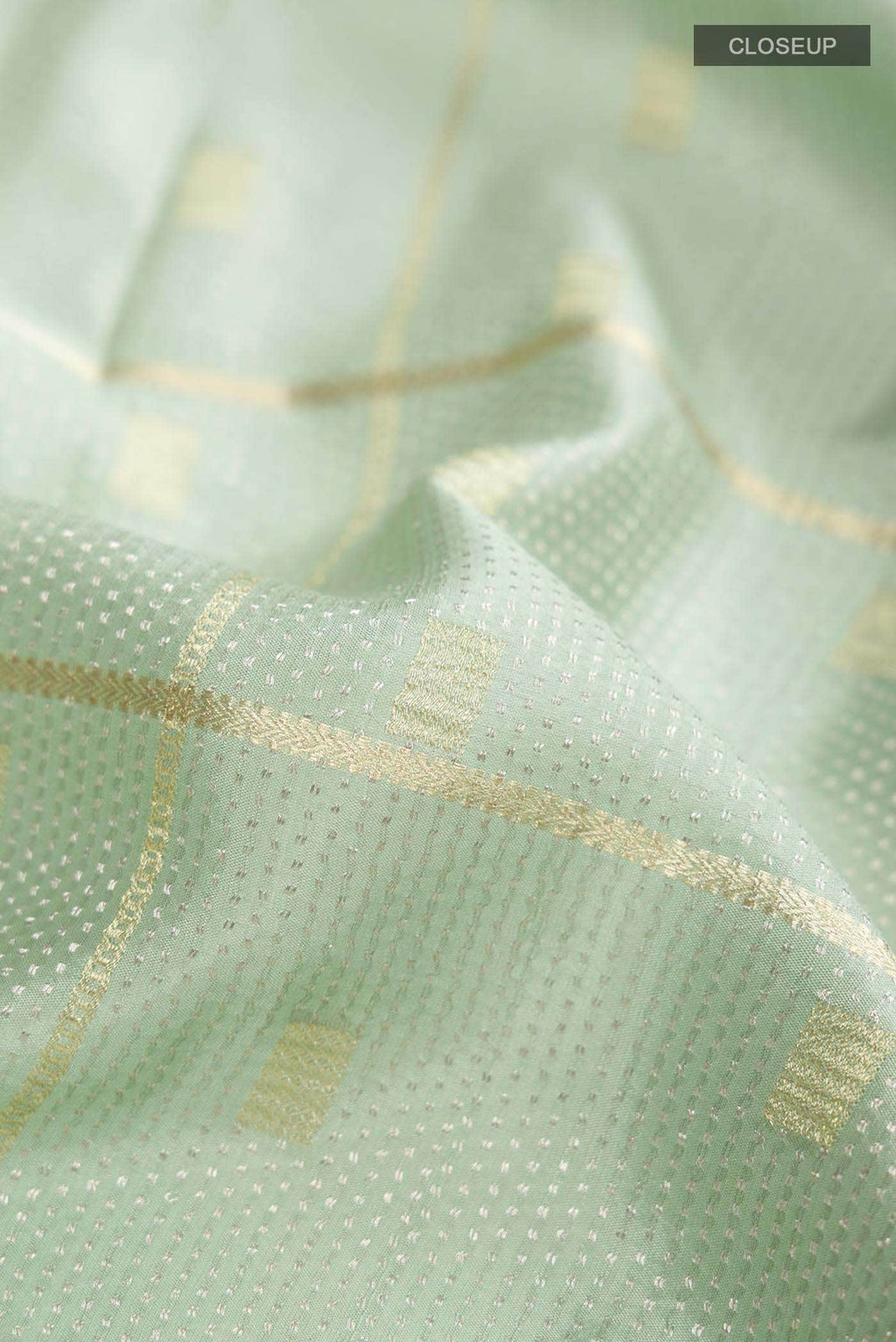 Pista Green Mysore Crepe Saree