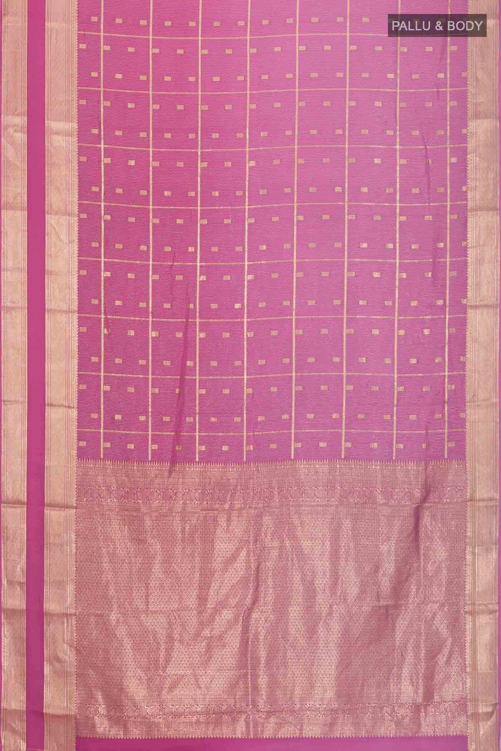 Pink Mysore Crepe Saree