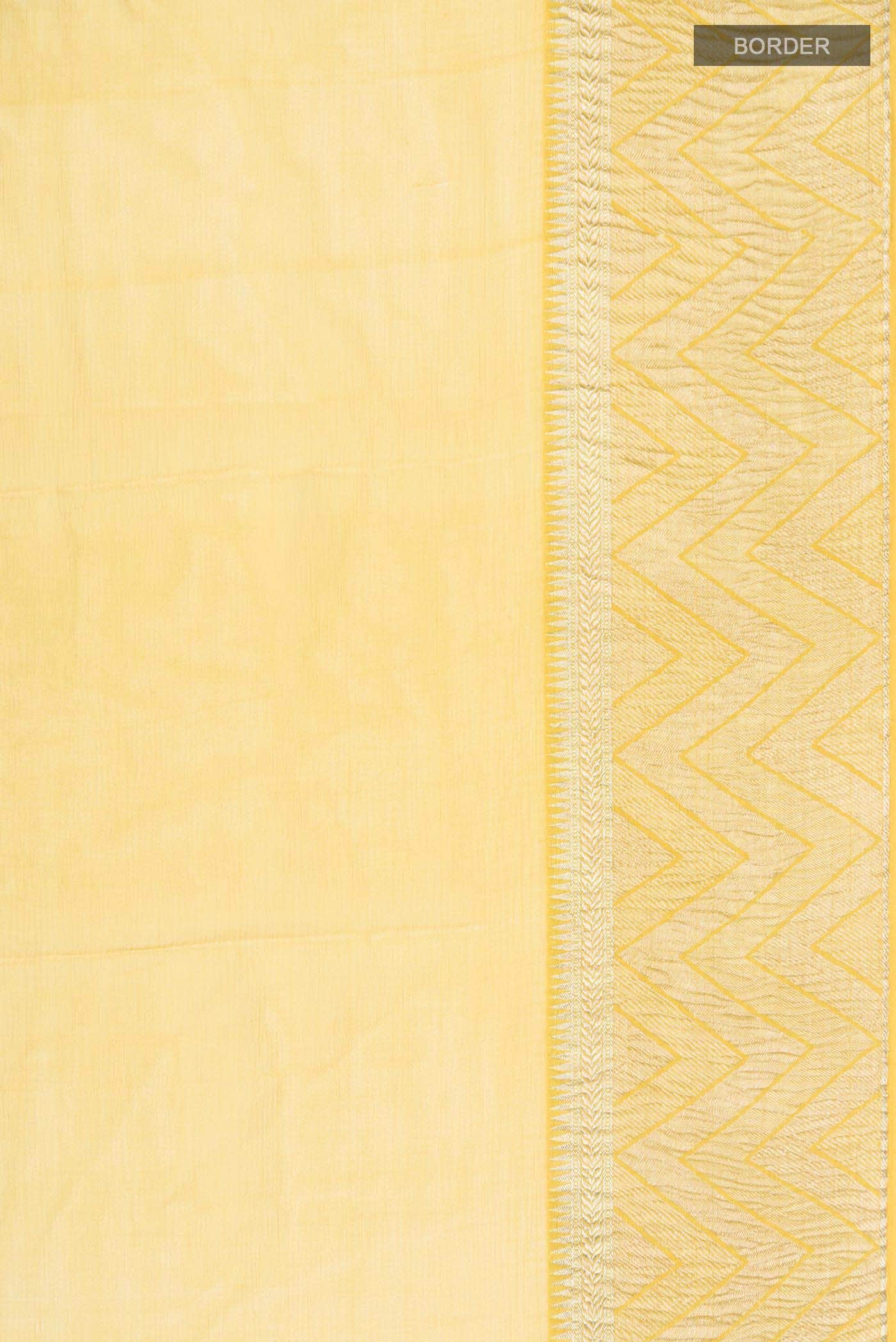 Yellow Chiffon Saree