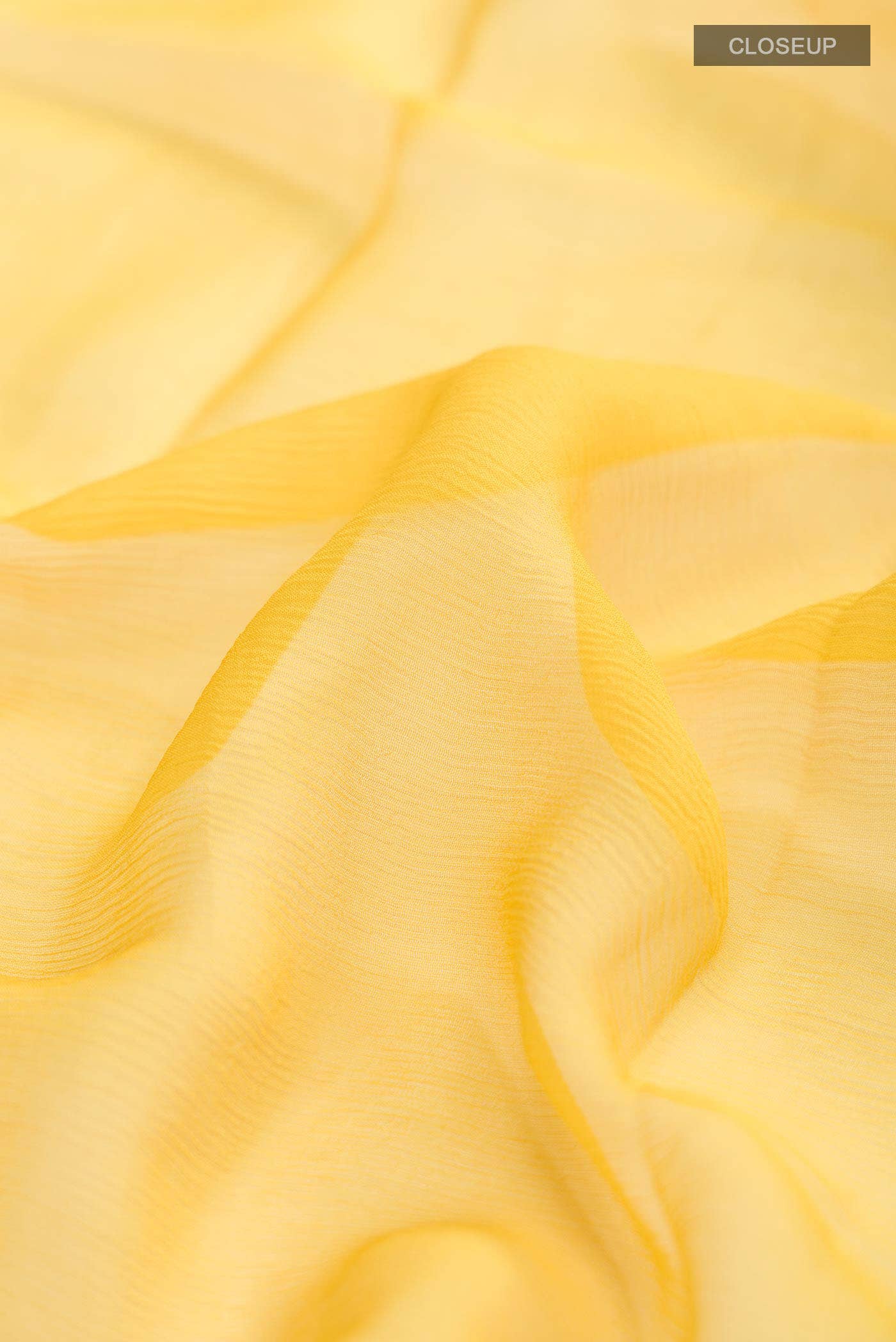 Yellow Chiffon Saree