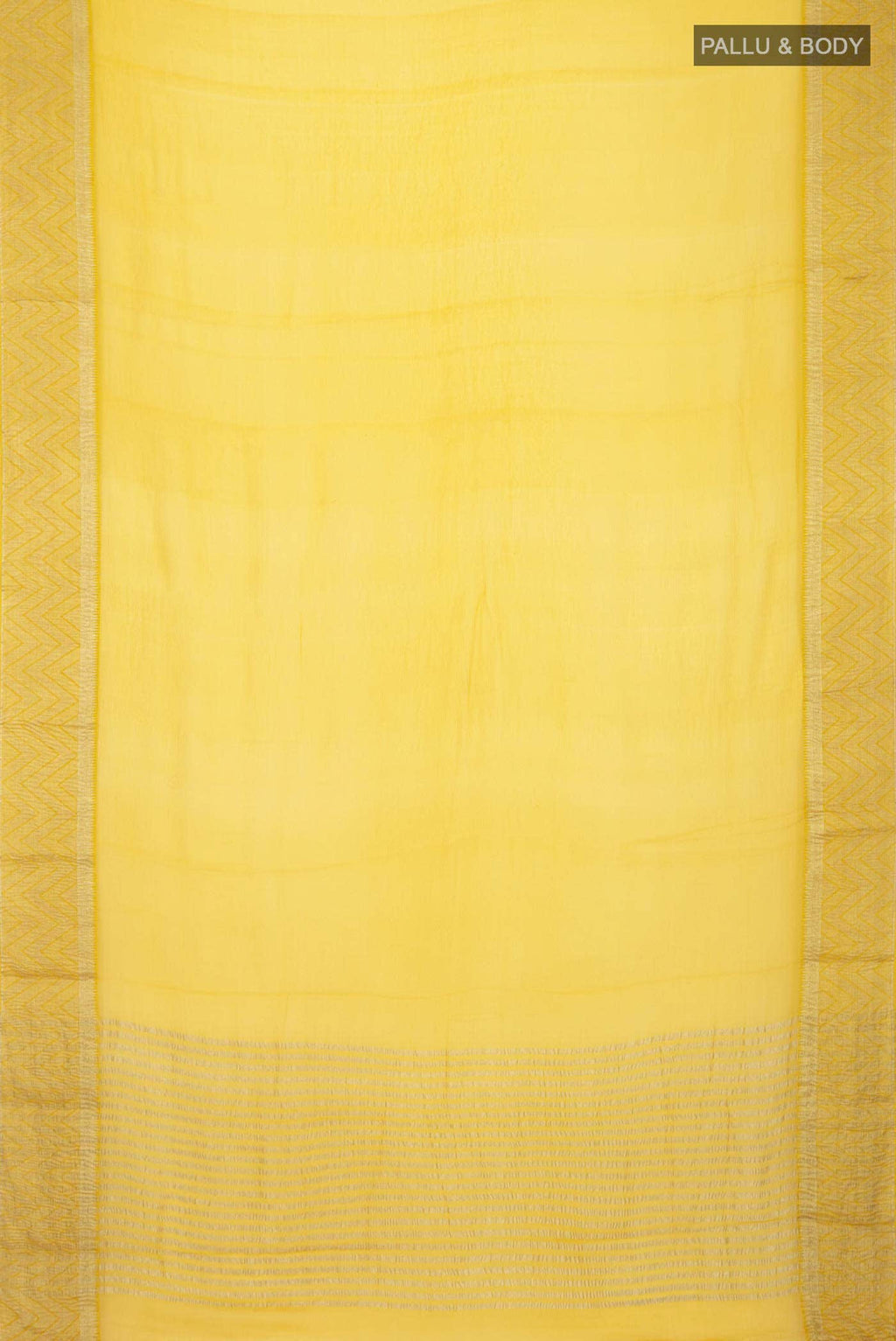 Yellow Chiffon Saree