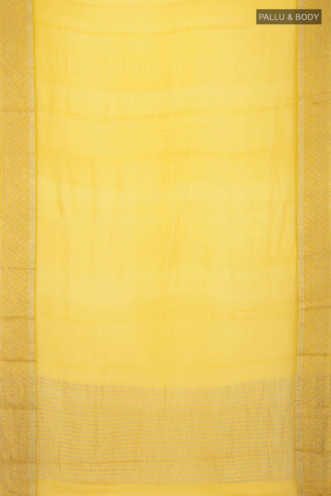 Yellow Chiffon Saree