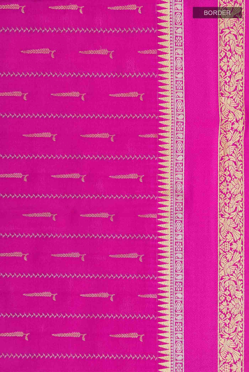 Pink Mysore Crepe Saree
