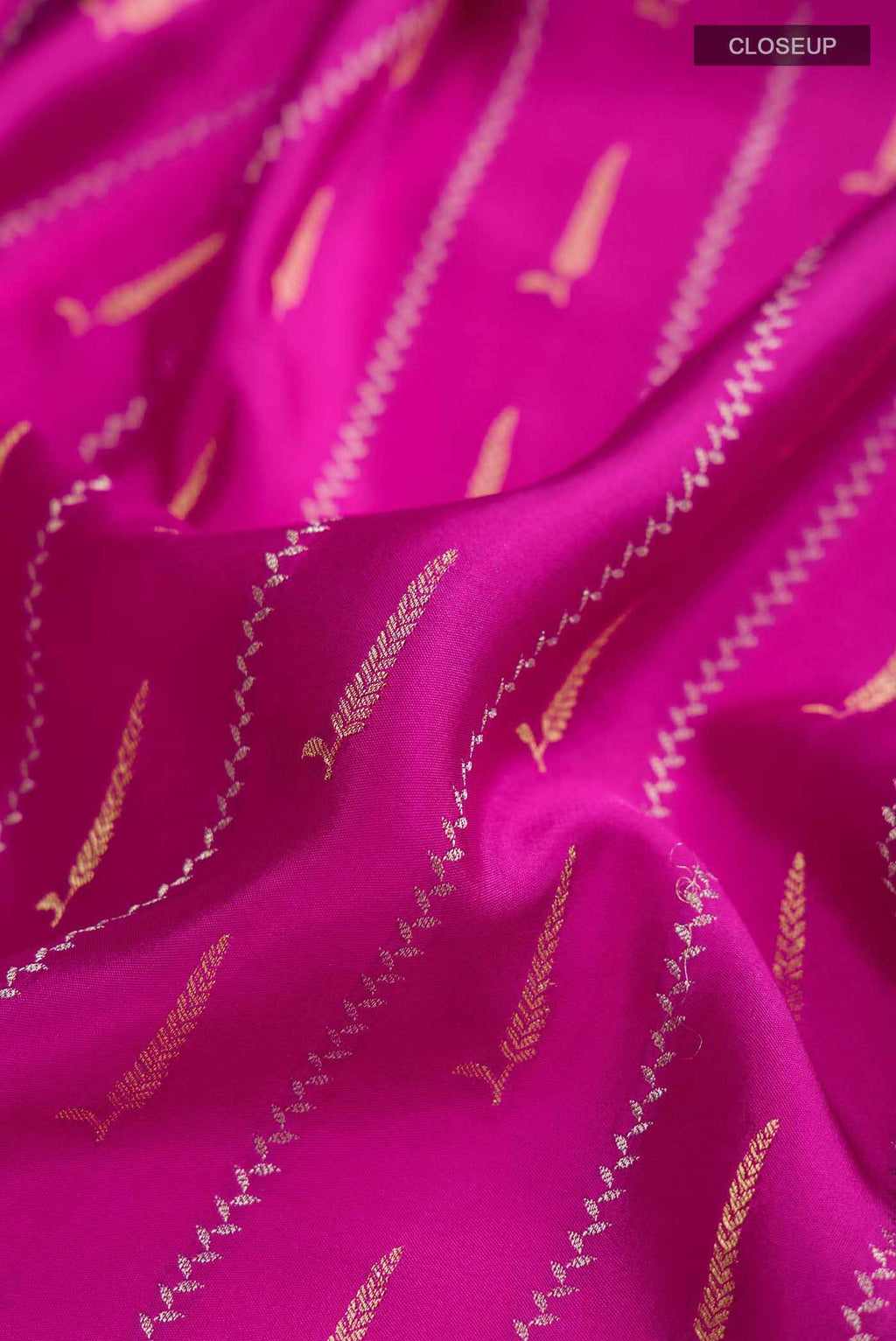 Pink Mysore Crepe Saree