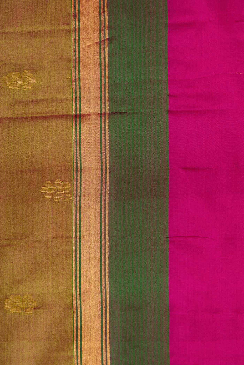 Mehandi Green Dual Tone Soft Silk Saree