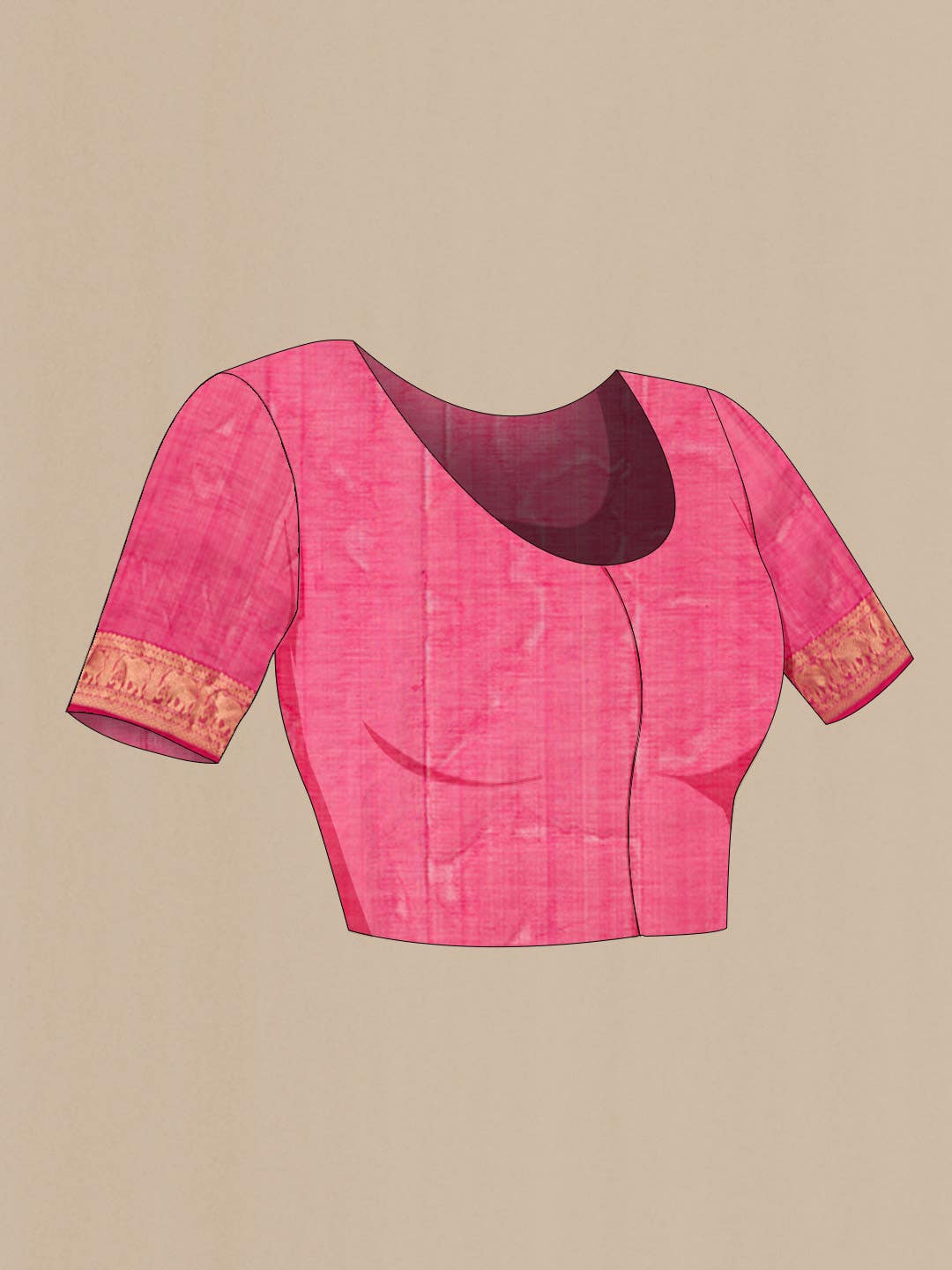 Pink Silk Cotton Saree