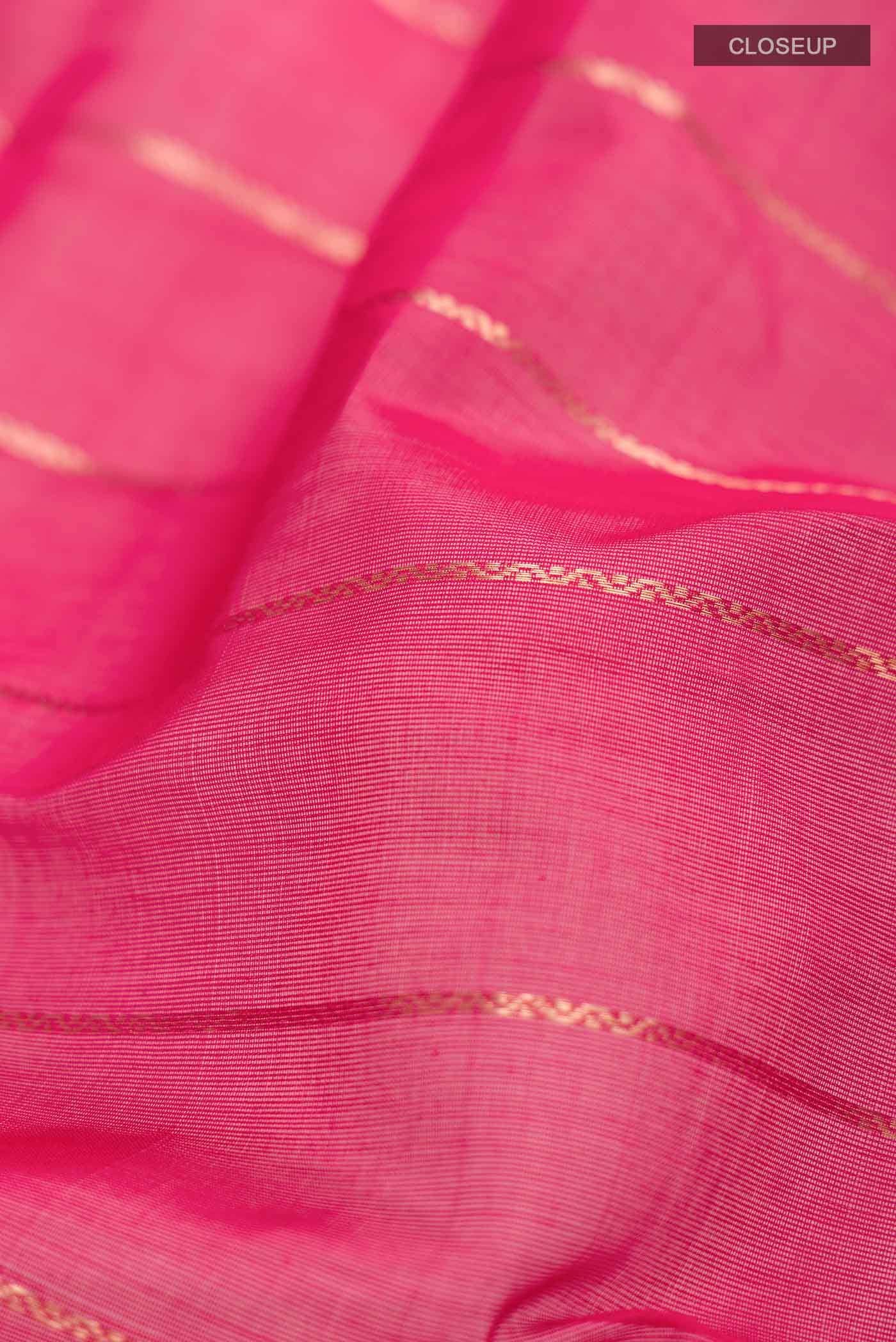 Pink Silk Cotton Saree
