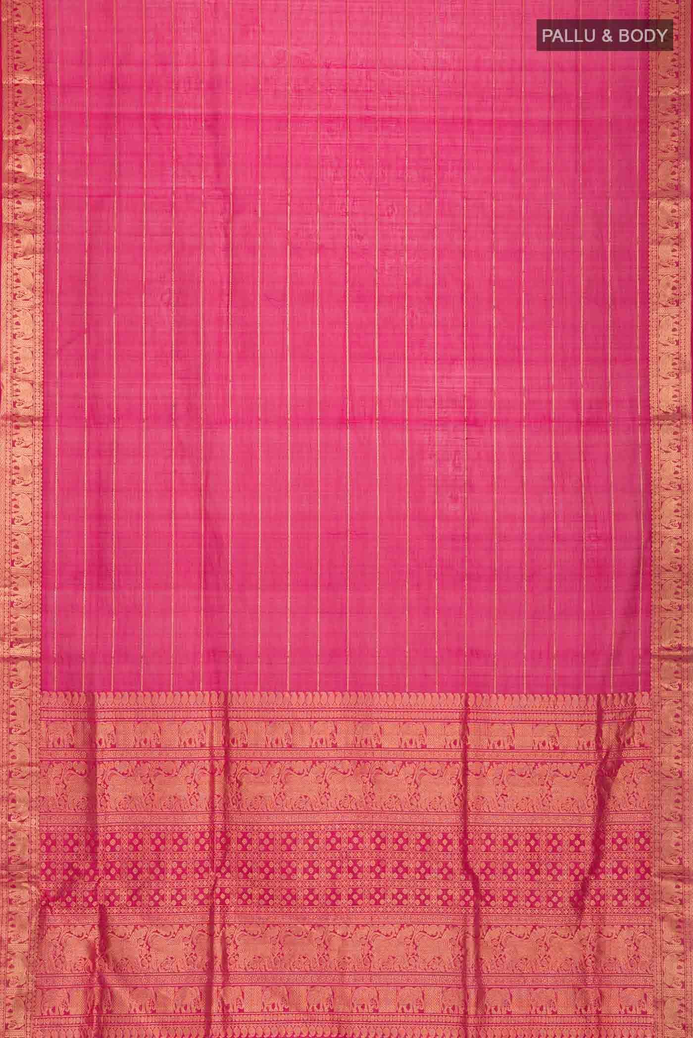 Pink Silk Cotton Saree