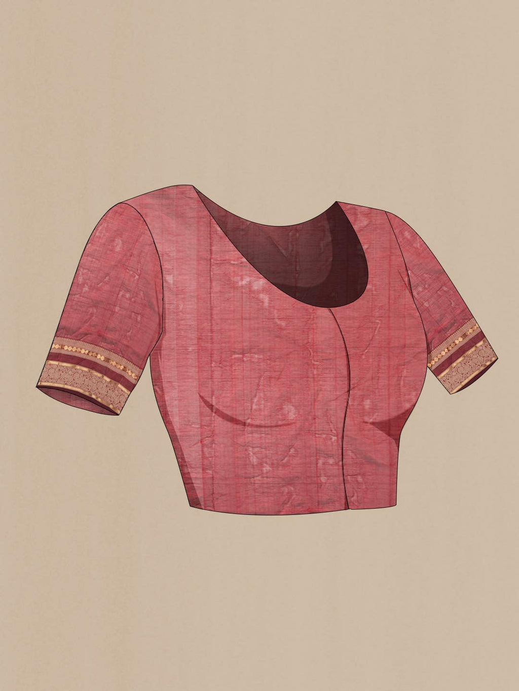 Maroon Silk Cotton Saree