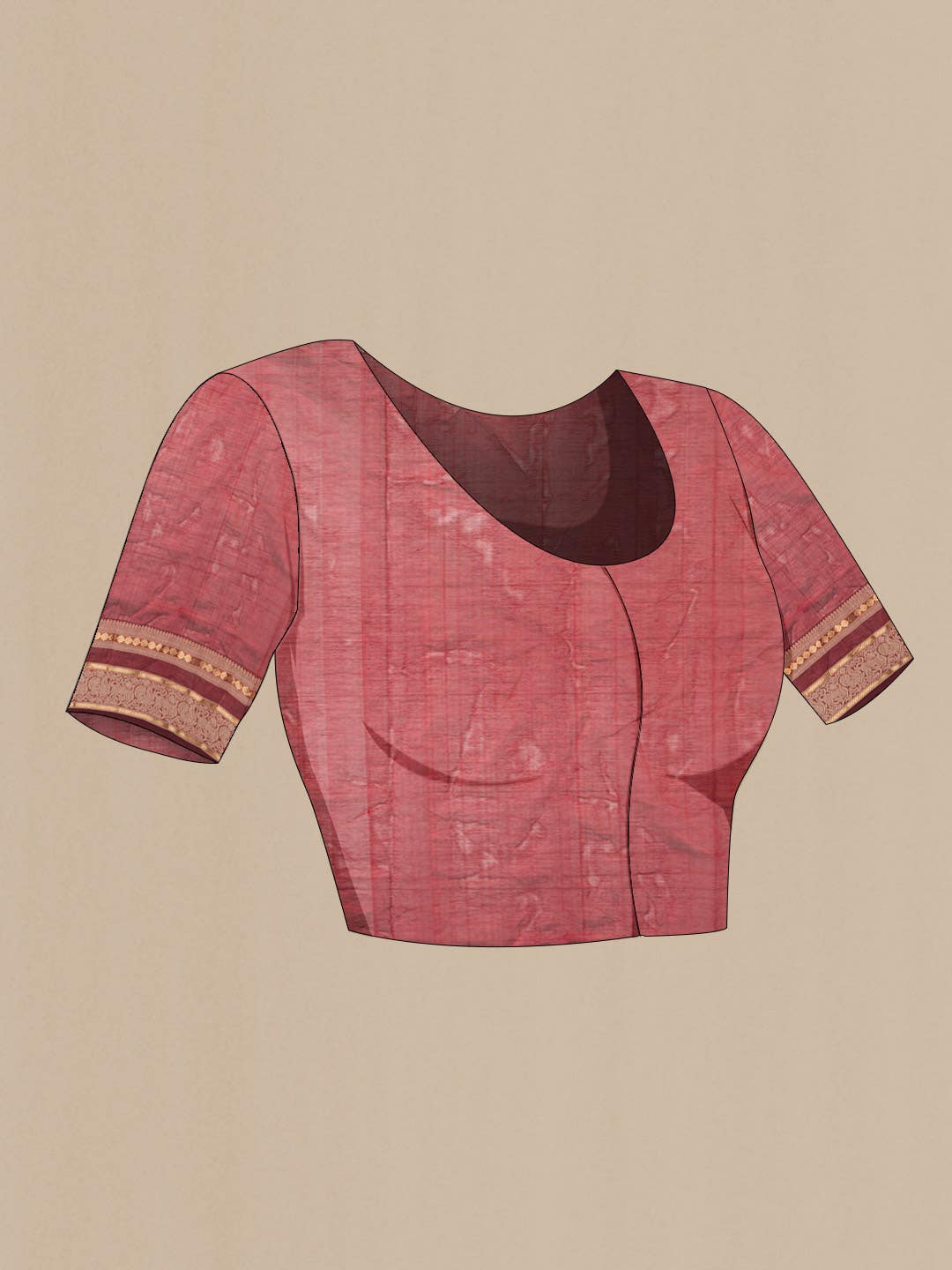 Maroon Silk Cotton Saree