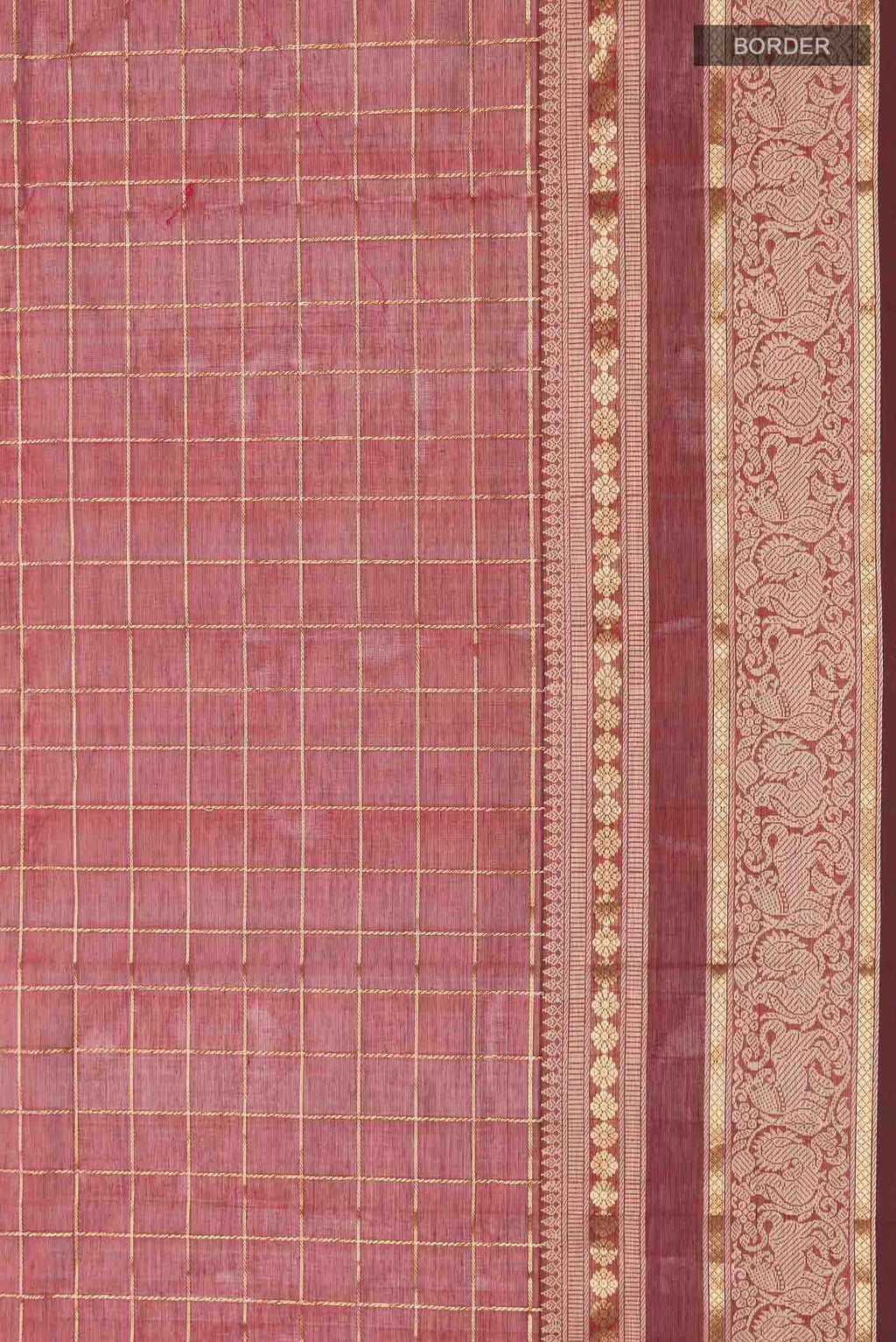 Maroon Silk Cotton Saree
