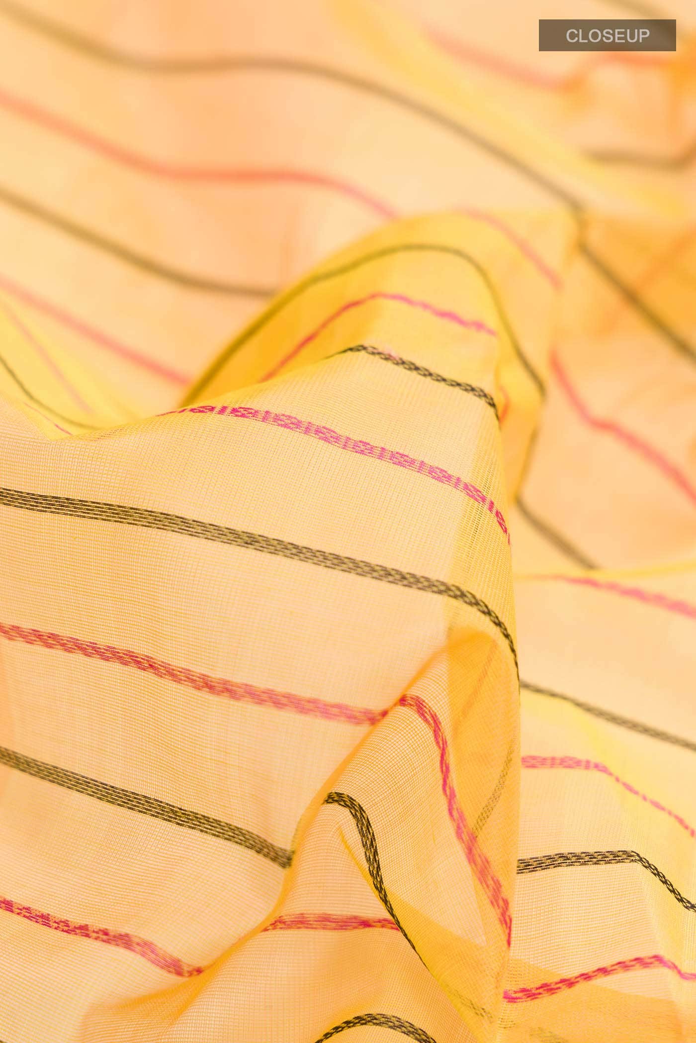 Yellow Silk Cotton Saree