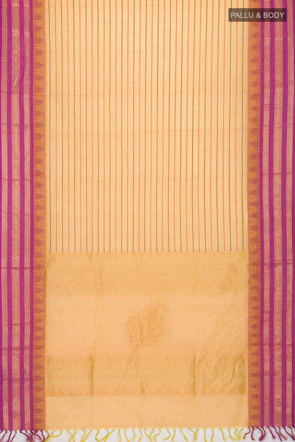 Yellow Silk Cotton Saree