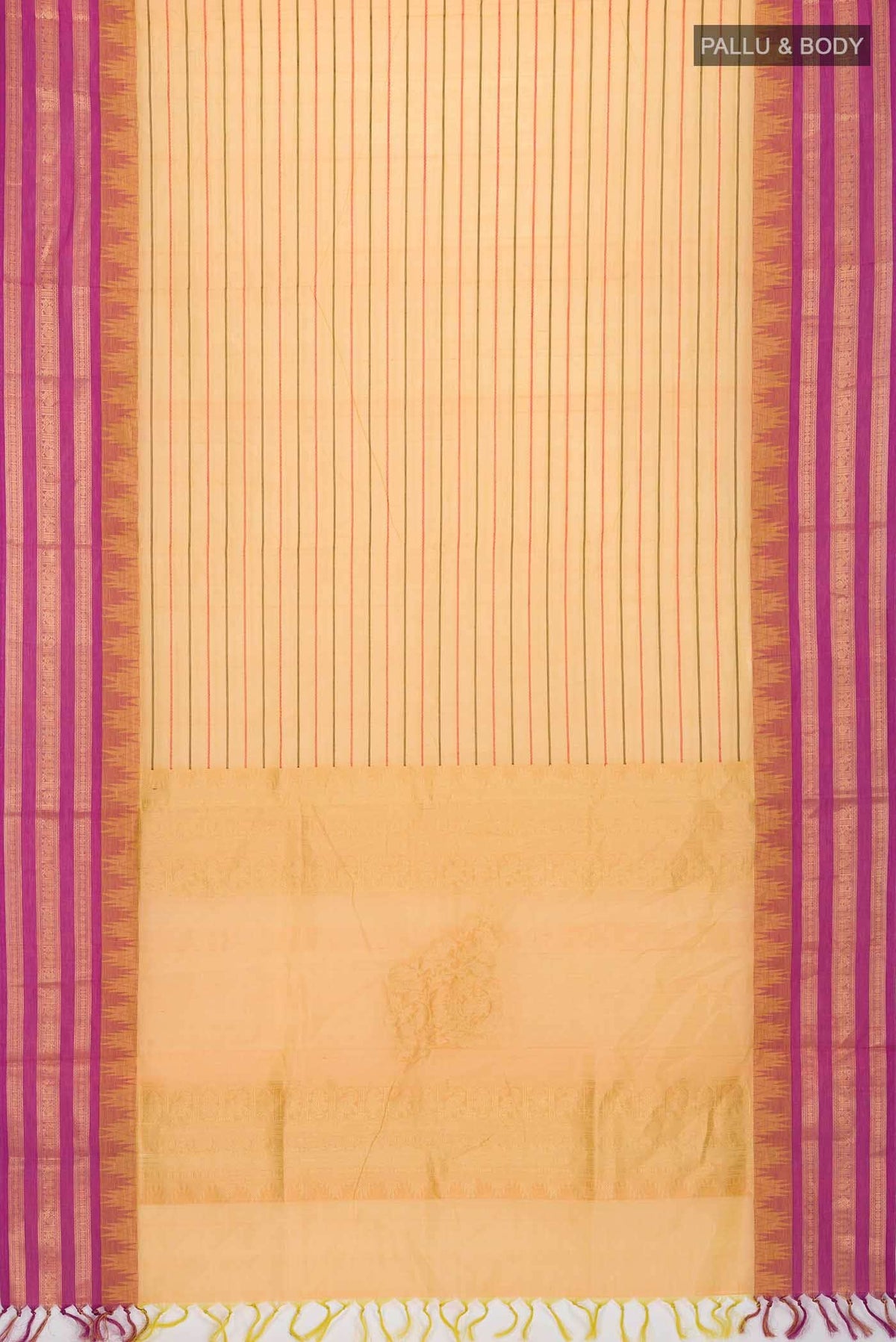 Yellow Silk Cotton Saree