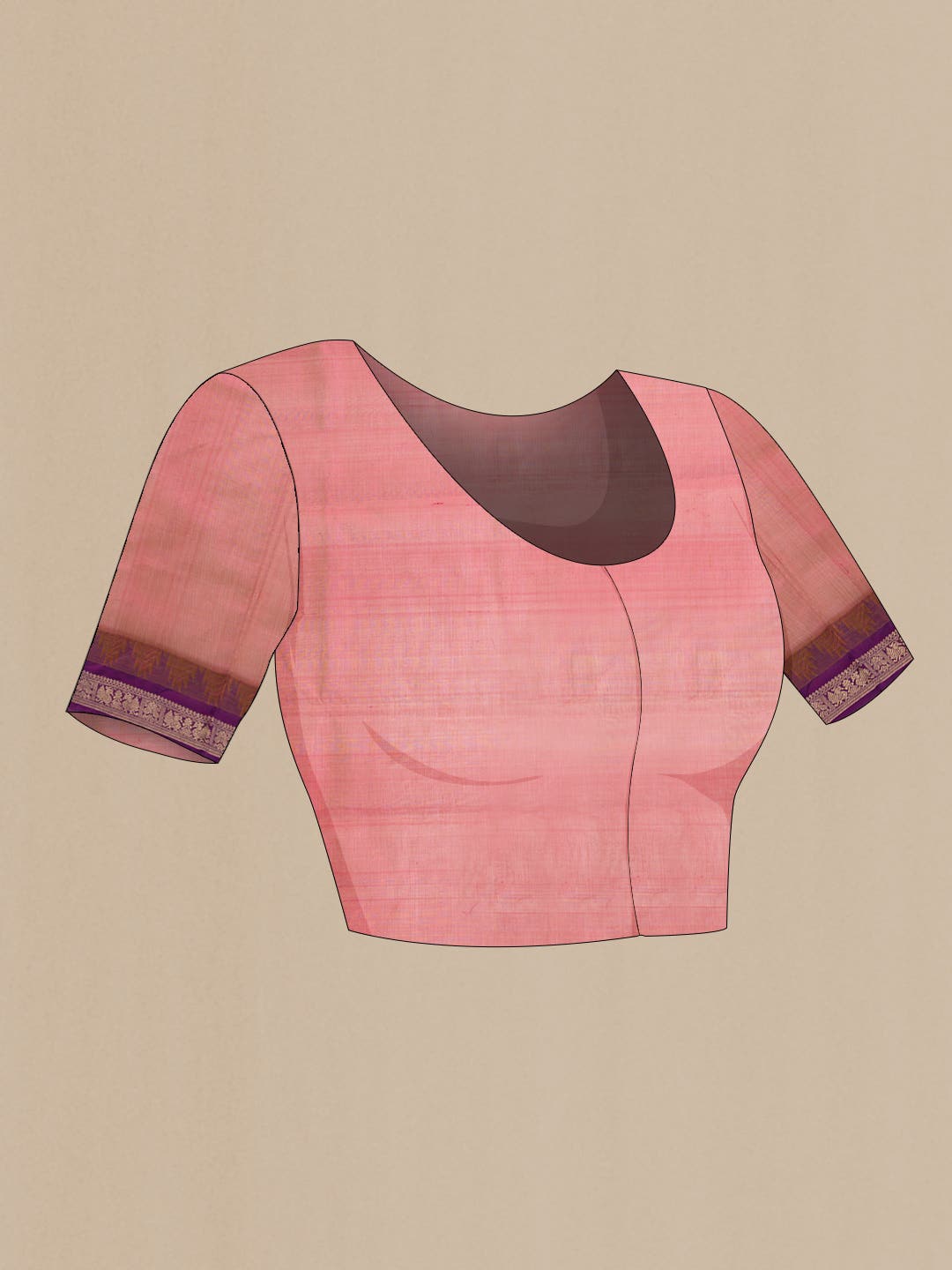 Brown Dual Tone Silk Cotton Saree