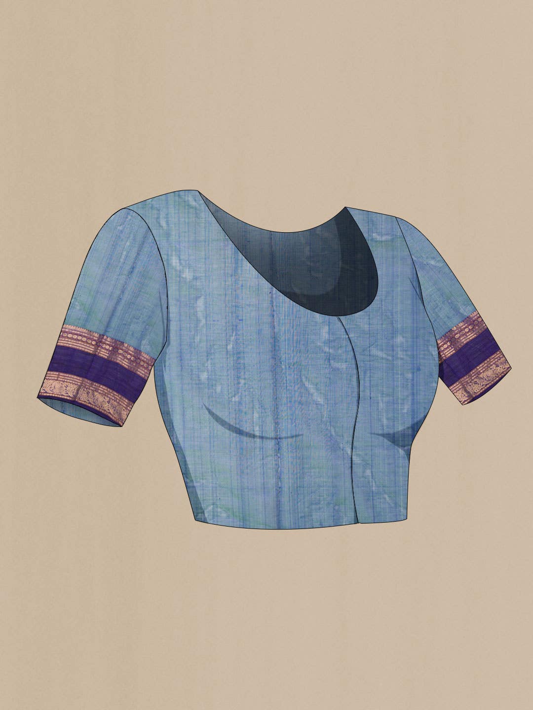 Blue Silk Cotton Saree