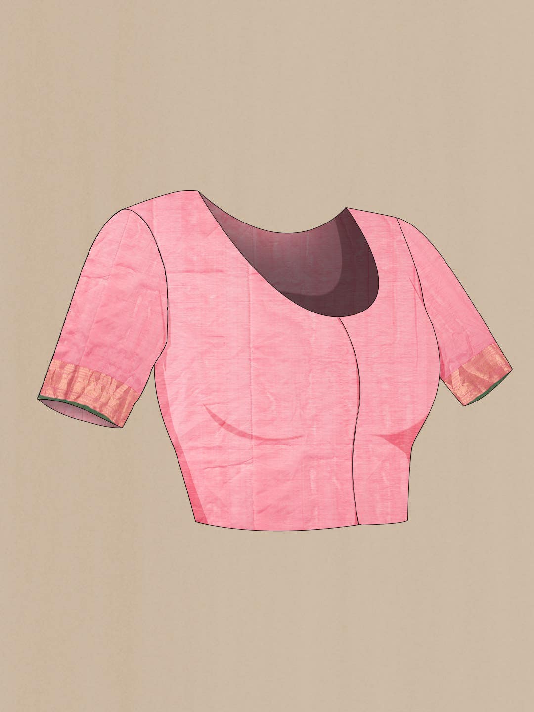 Pink Silk Cotton Saree