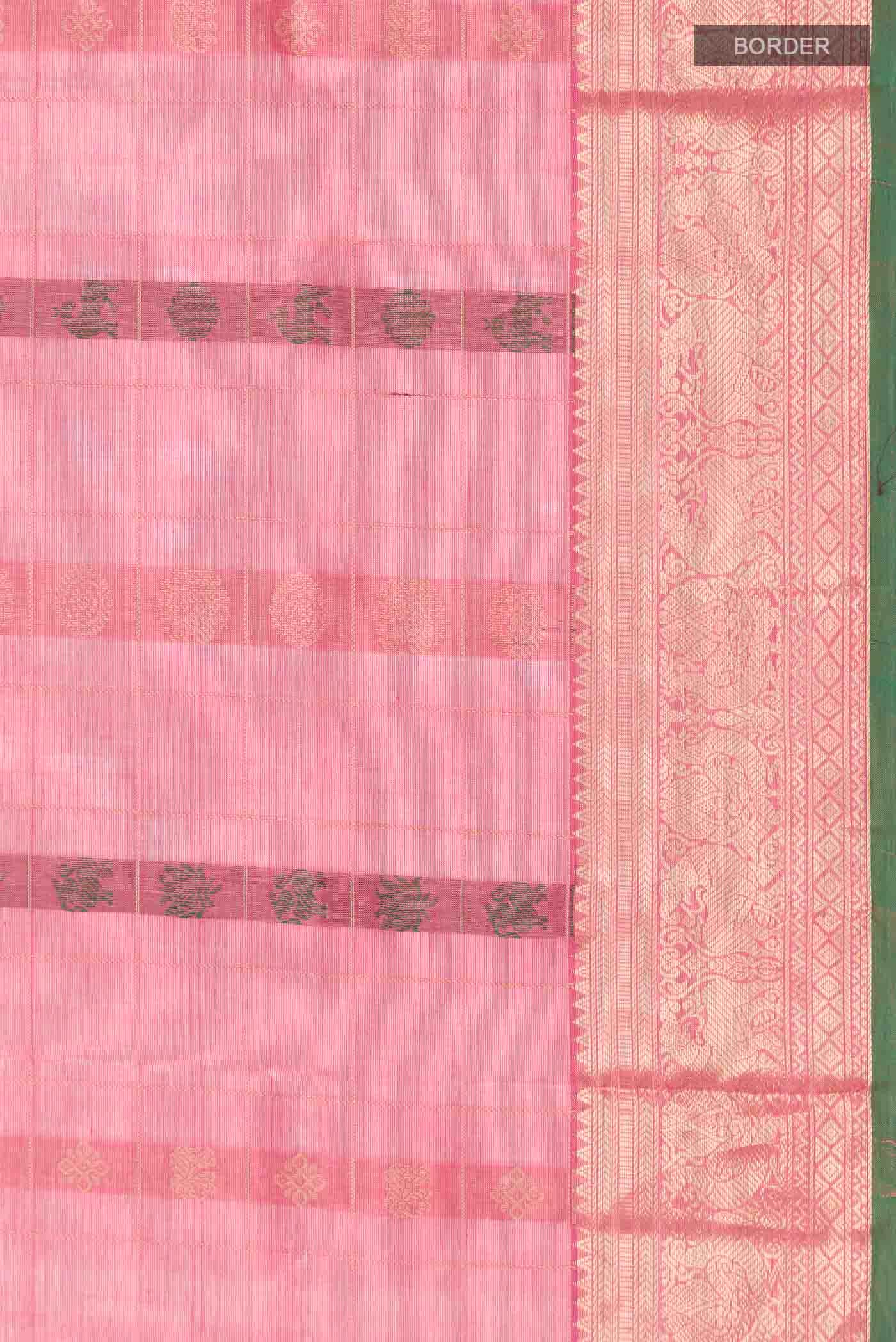 Pink Silk Cotton Saree