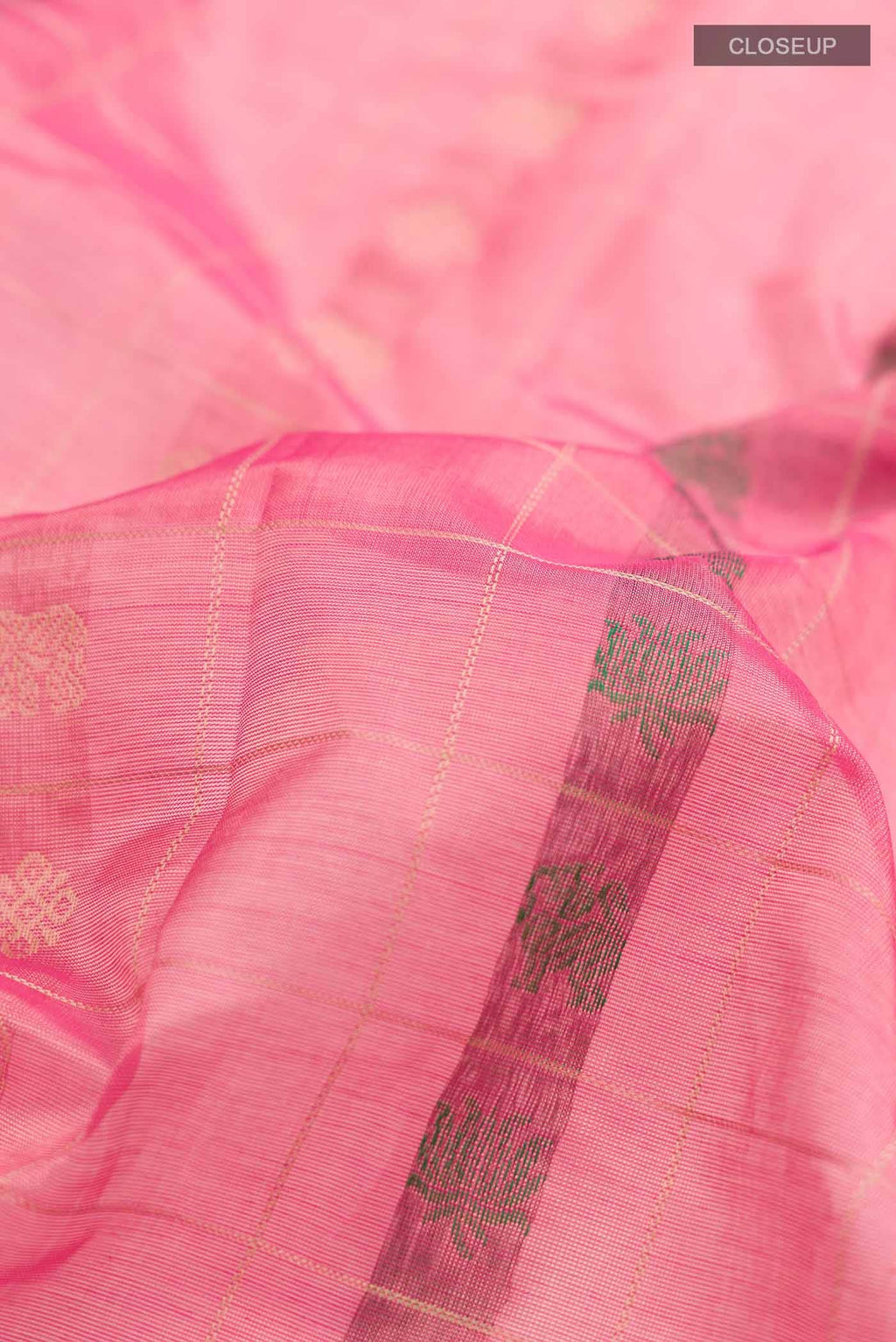 Pink Silk Cotton Saree