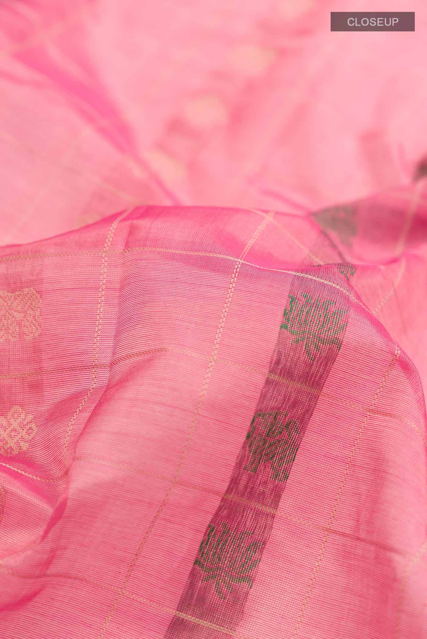 Pink Silk Cotton Saree