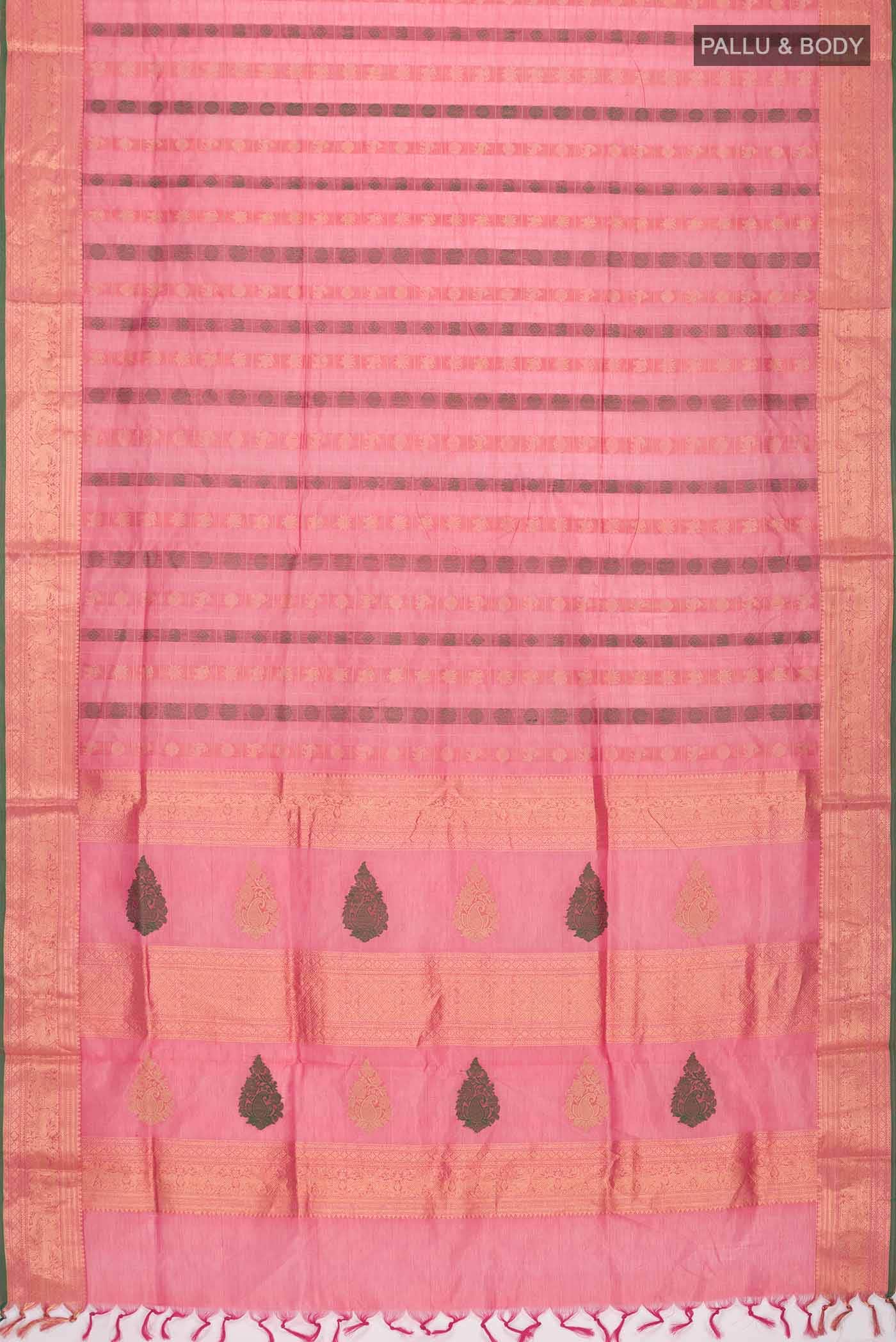 Pink Silk Cotton Saree