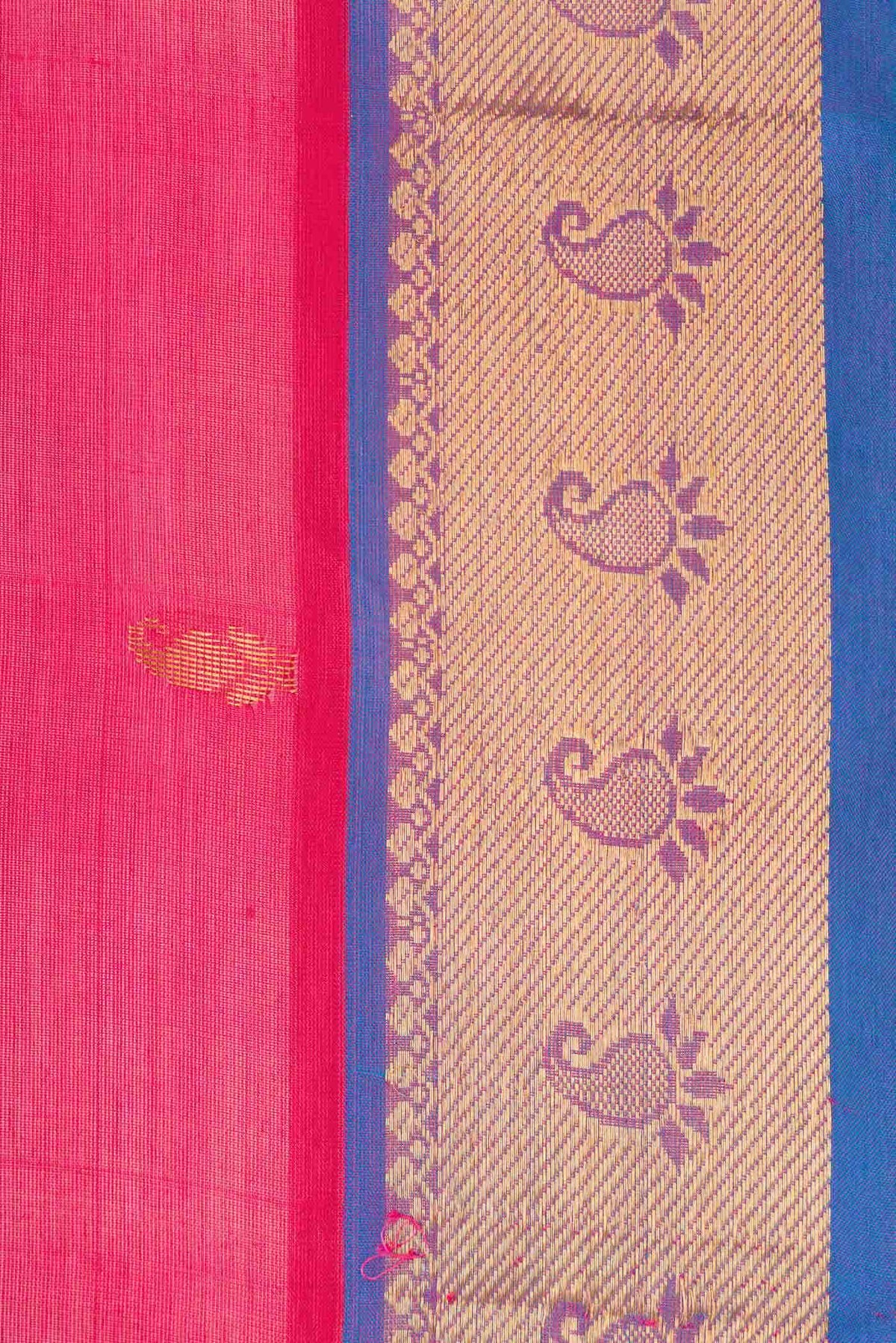 Pink Dual Tone Silk Cotton Saree