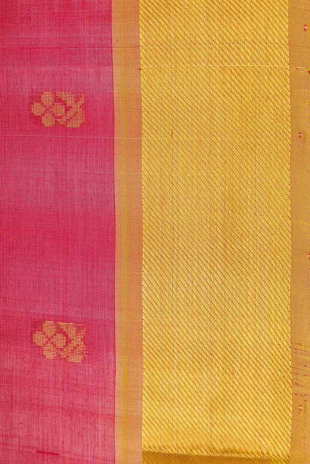Red Dual Tone Silk Cotton Saree