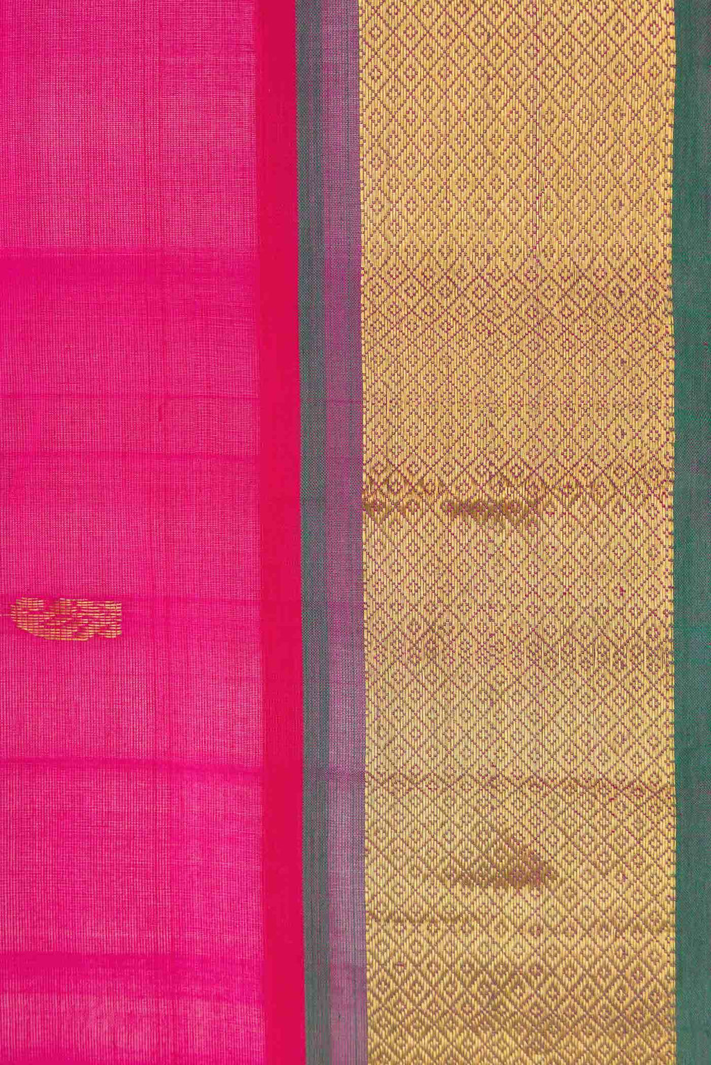 Pink Dual Tone Silk Cotton Saree
