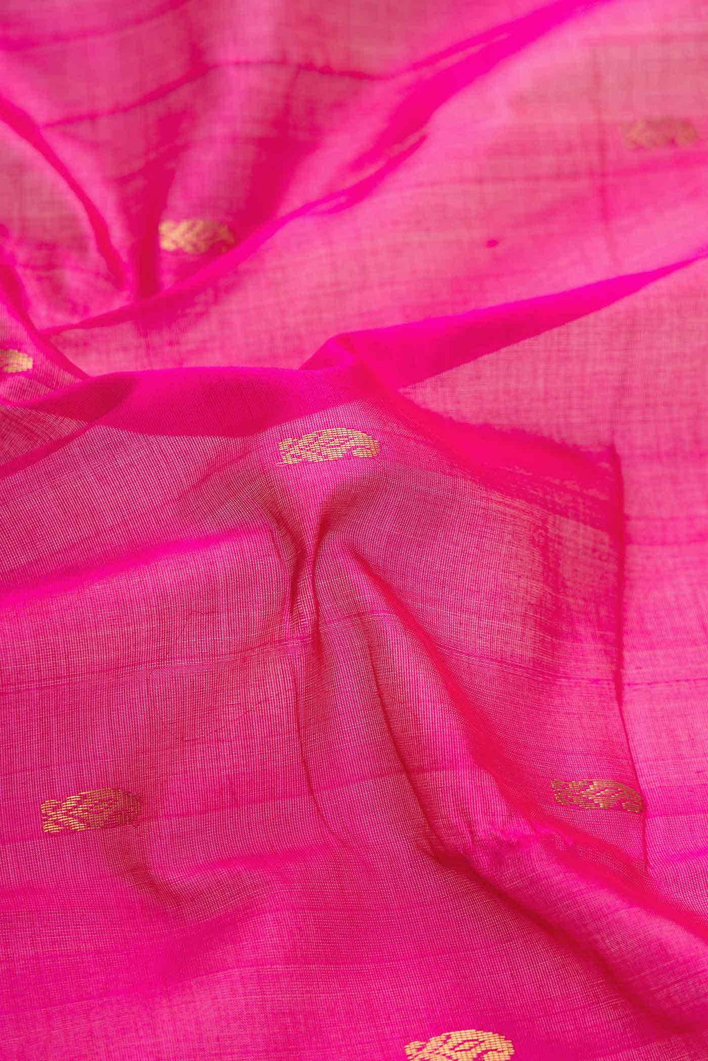 Pink Dual Tone Silk Cotton Saree