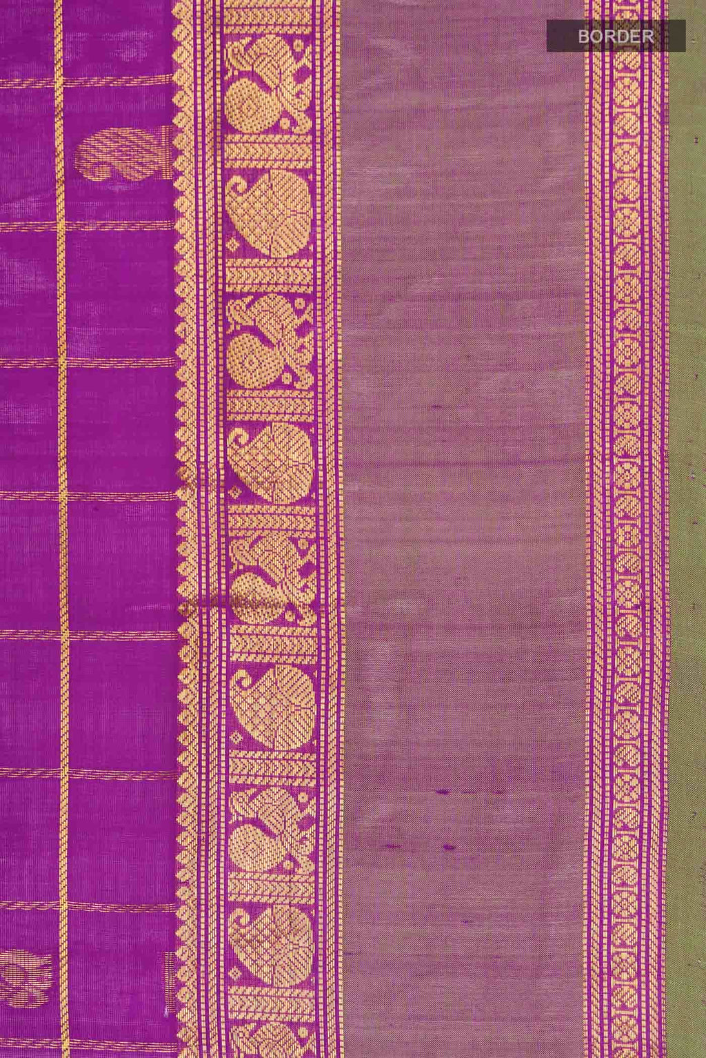 Magenta Silk Cotton Saree