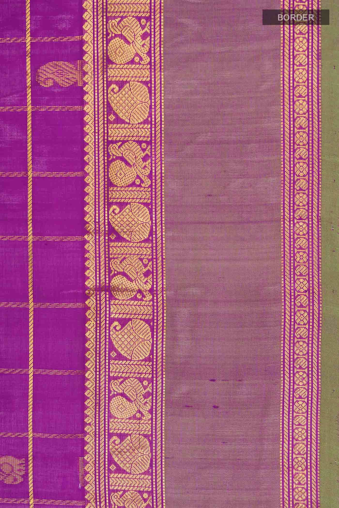 Magenta Silk Cotton Saree