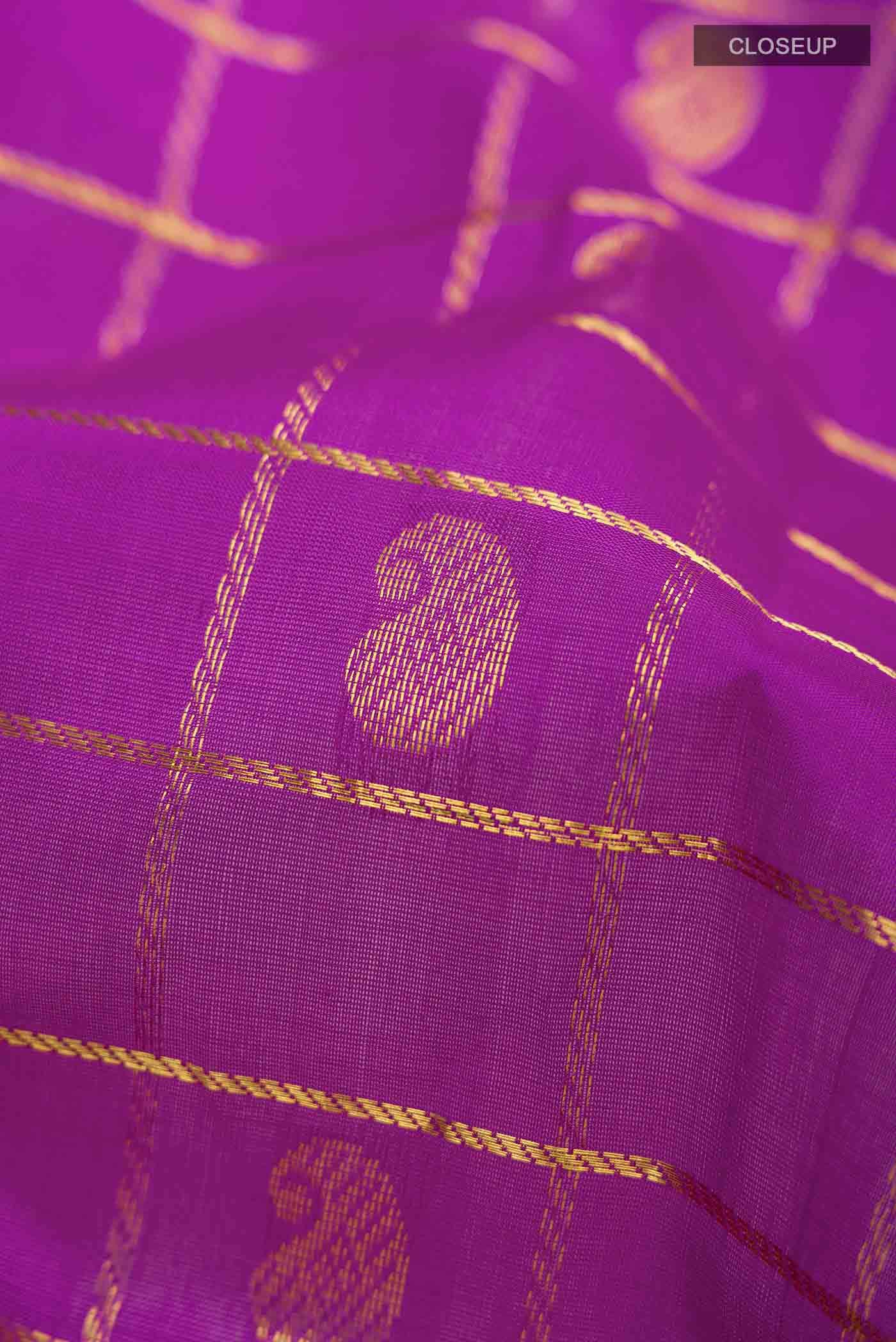Magenta Silk Cotton Saree