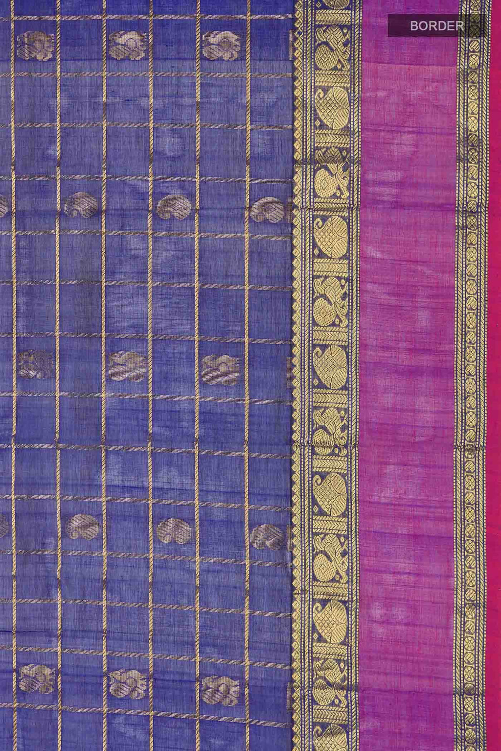 Blue Silk Cotton Saree