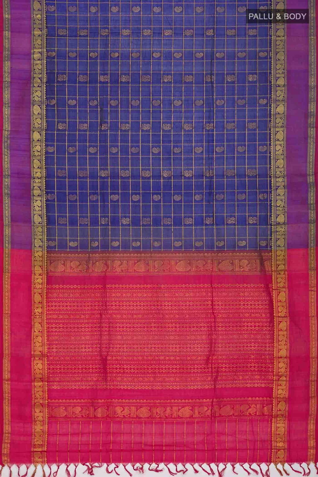 Blue Silk Cotton Saree